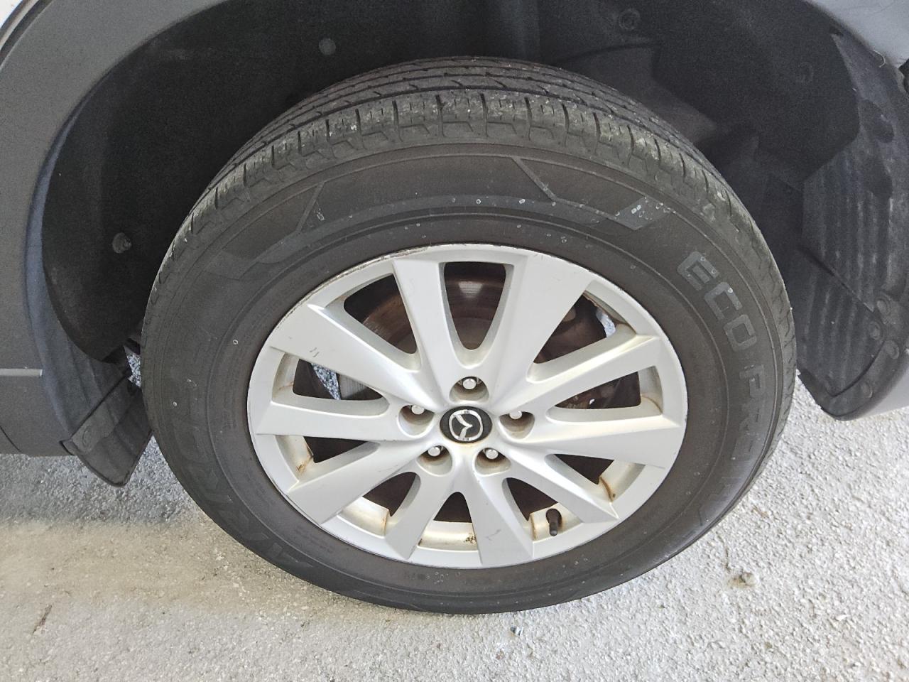 2014 Mazda Cx-5 Touring White vin: JM3KE2CYXE0340035 Damage: Left Rear Wheel, Curb Rash, 4 To 5 Inches