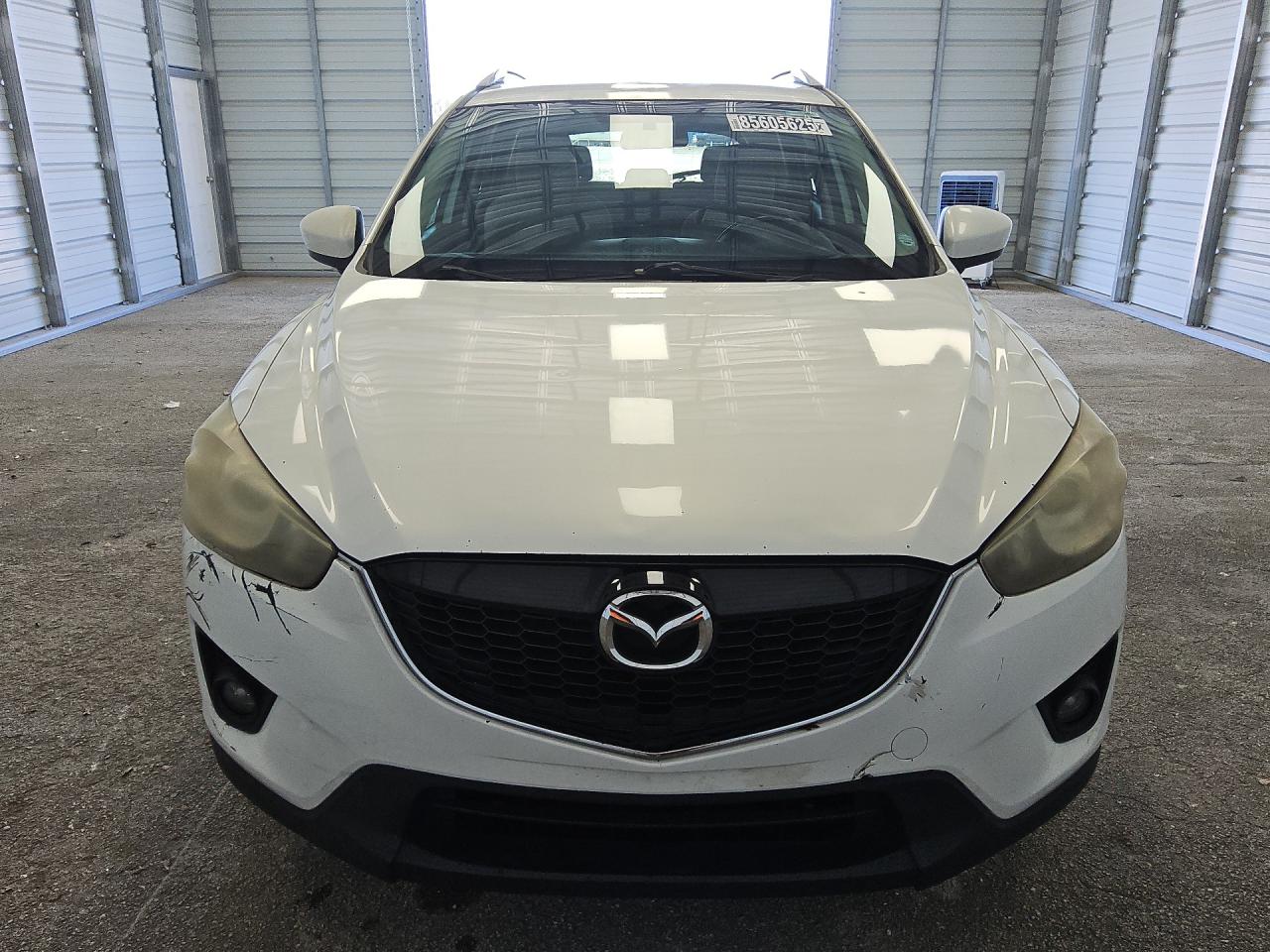 2014 Mazda Cx-5 Touring White vin: JM3KE2CYXE0340035 Damage: Left Head Lamp, Faded, Repair Required