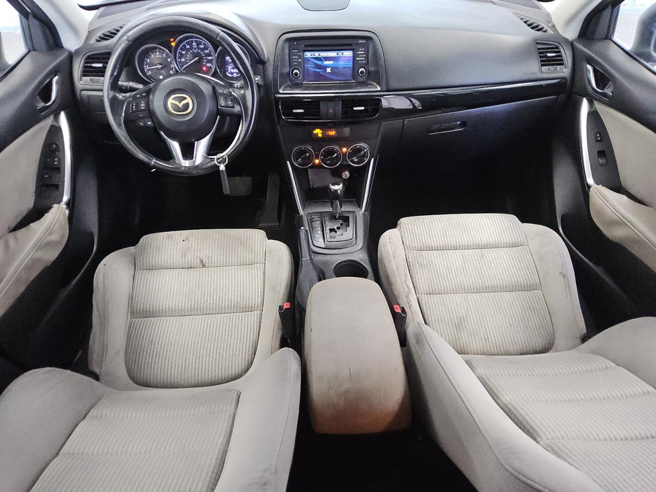 2014 Mazda Cx-5 Touring White vin: JM3KE2CYXE0340035 Damage: Left Front Door Panel, Worn, Replacement Required