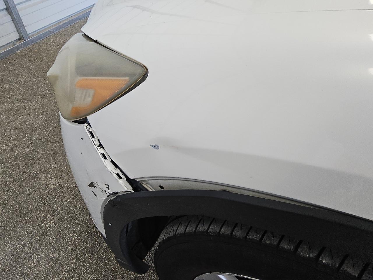 2014 Mazda Cx-5 Touring White vin: JM3KE2CYXE0340035 Damage: Left Front Fender, Dent(S) W/ Paint Dmg, 5 To 6 Inches