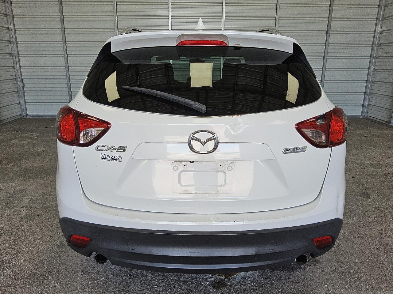 2014 Mazda Cx-5 Touring White vin: JM3KE2CYXE0340035 Damage: Rear Bumper, Broken, Replacement Required