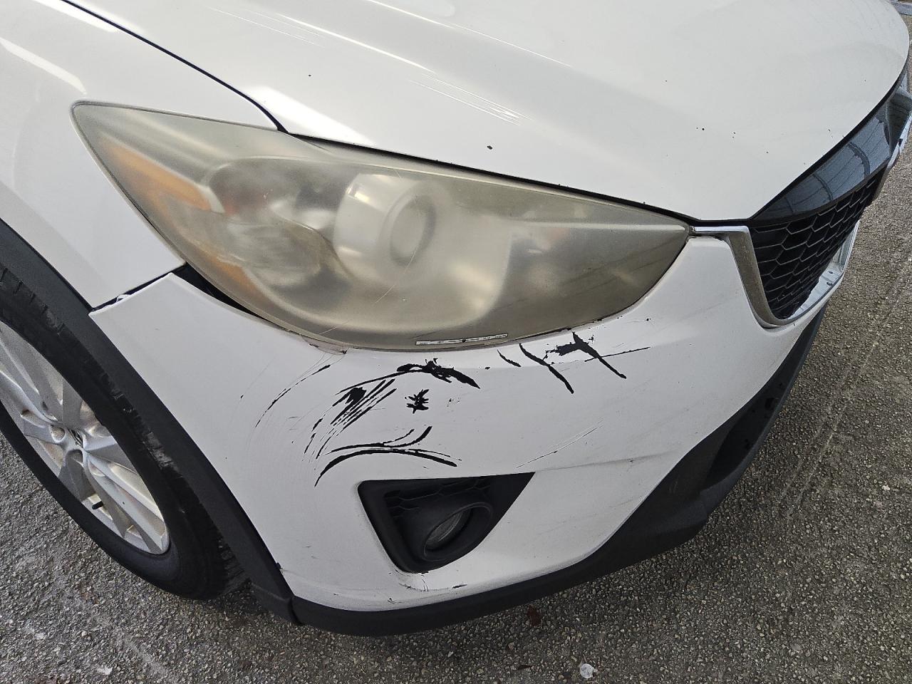 2014 Mazda Cx-5 Touring White vin: JM3KE2CYXE0340035 Damage: Front Bumper, Broken, Replacement Required