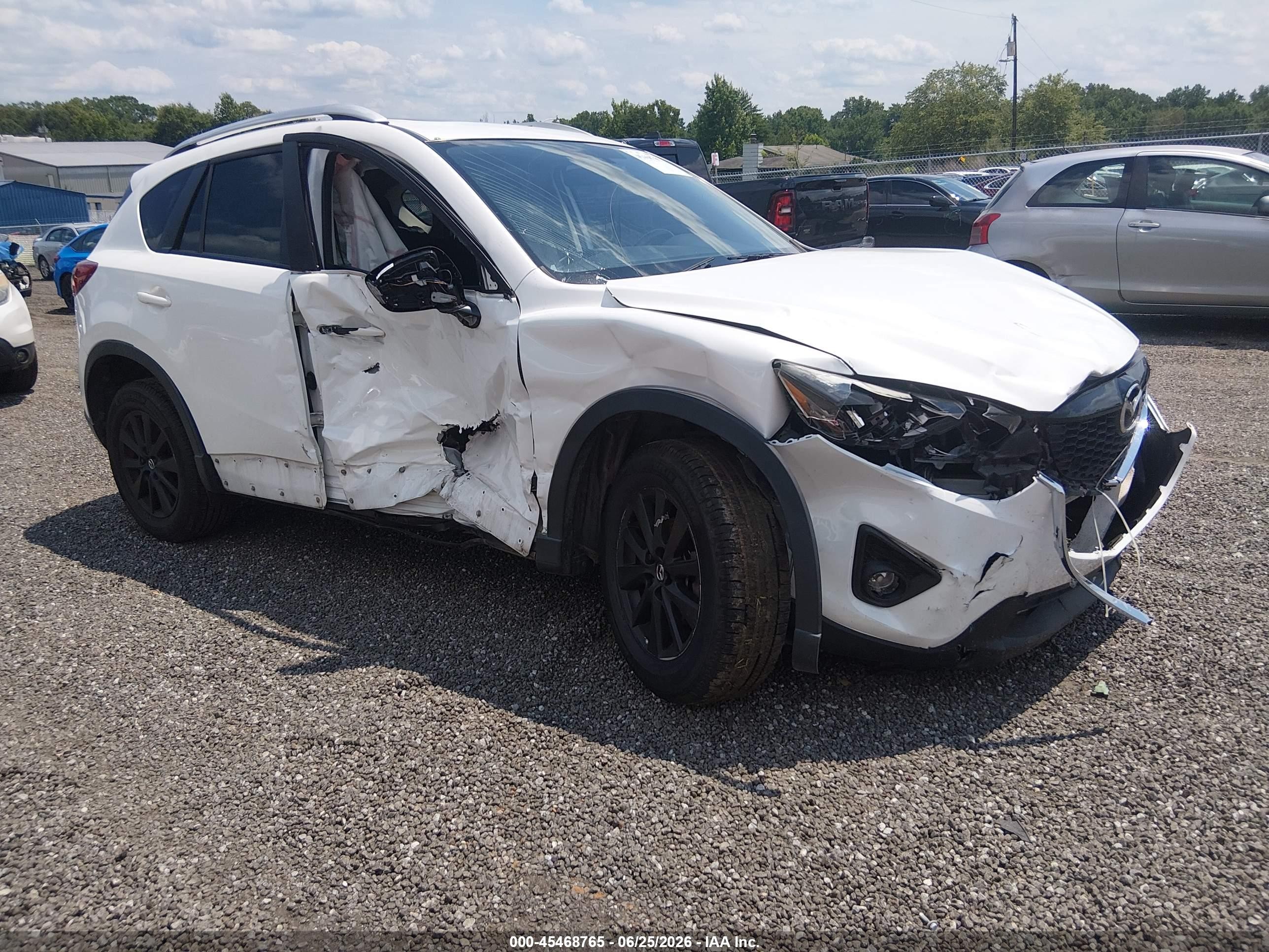 2014 Mazda Cx-5 Touring White vin: JM3KE2CYXE0382351
