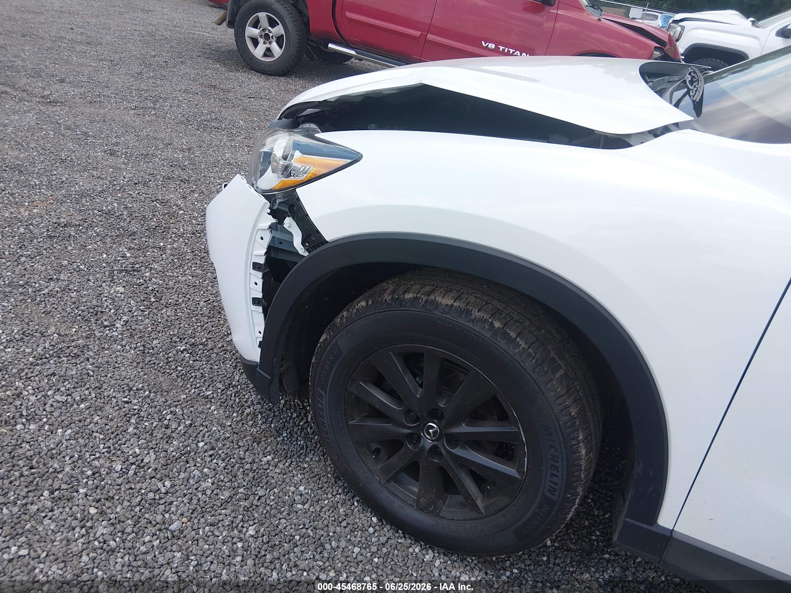 2014 Mazda Cx-5 Touring White vin: JM3KE2CYXE0382351