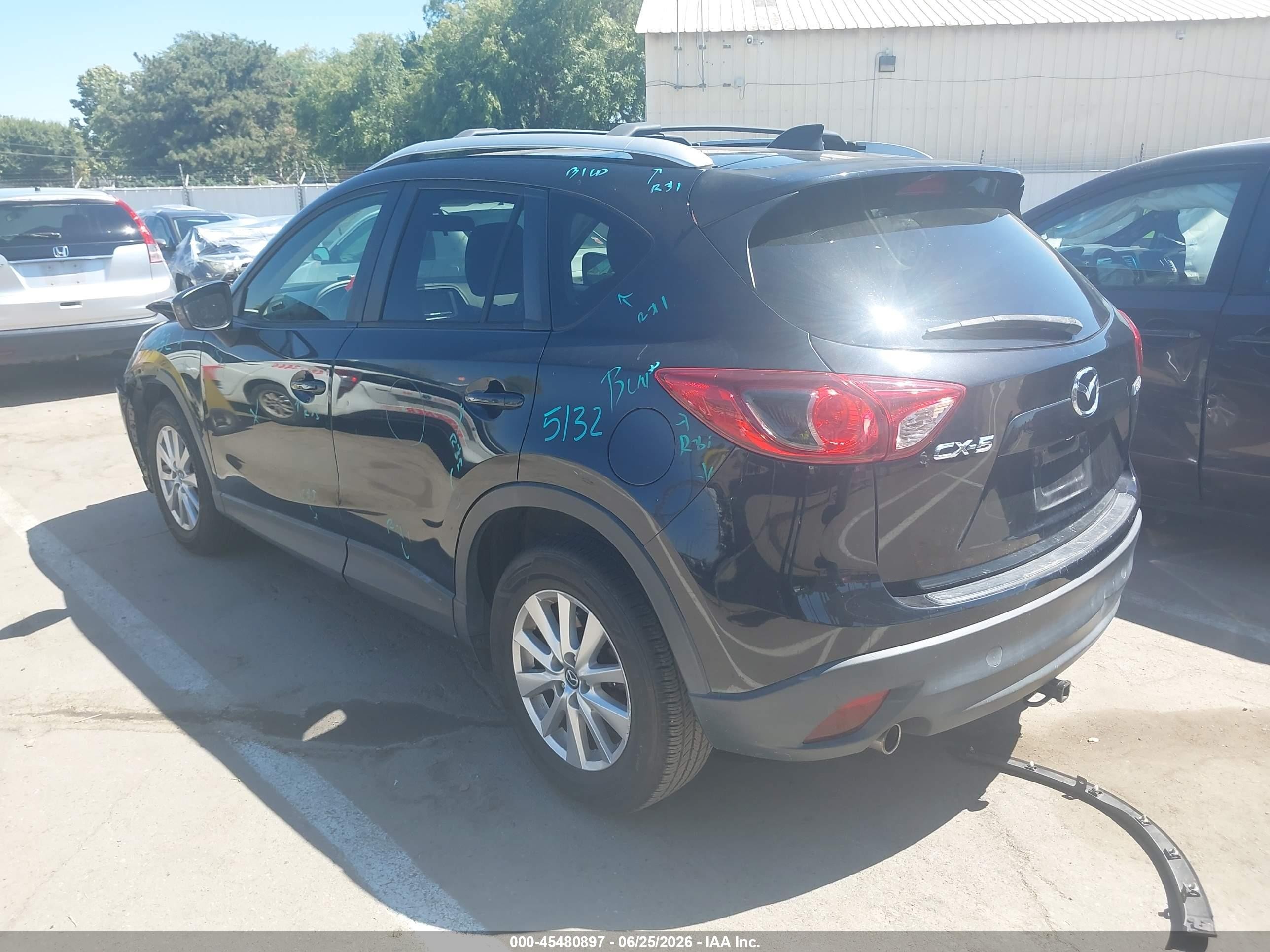 2014 Mazda Cx-5 Touring Black vin: JM3KE2CYXE0418121