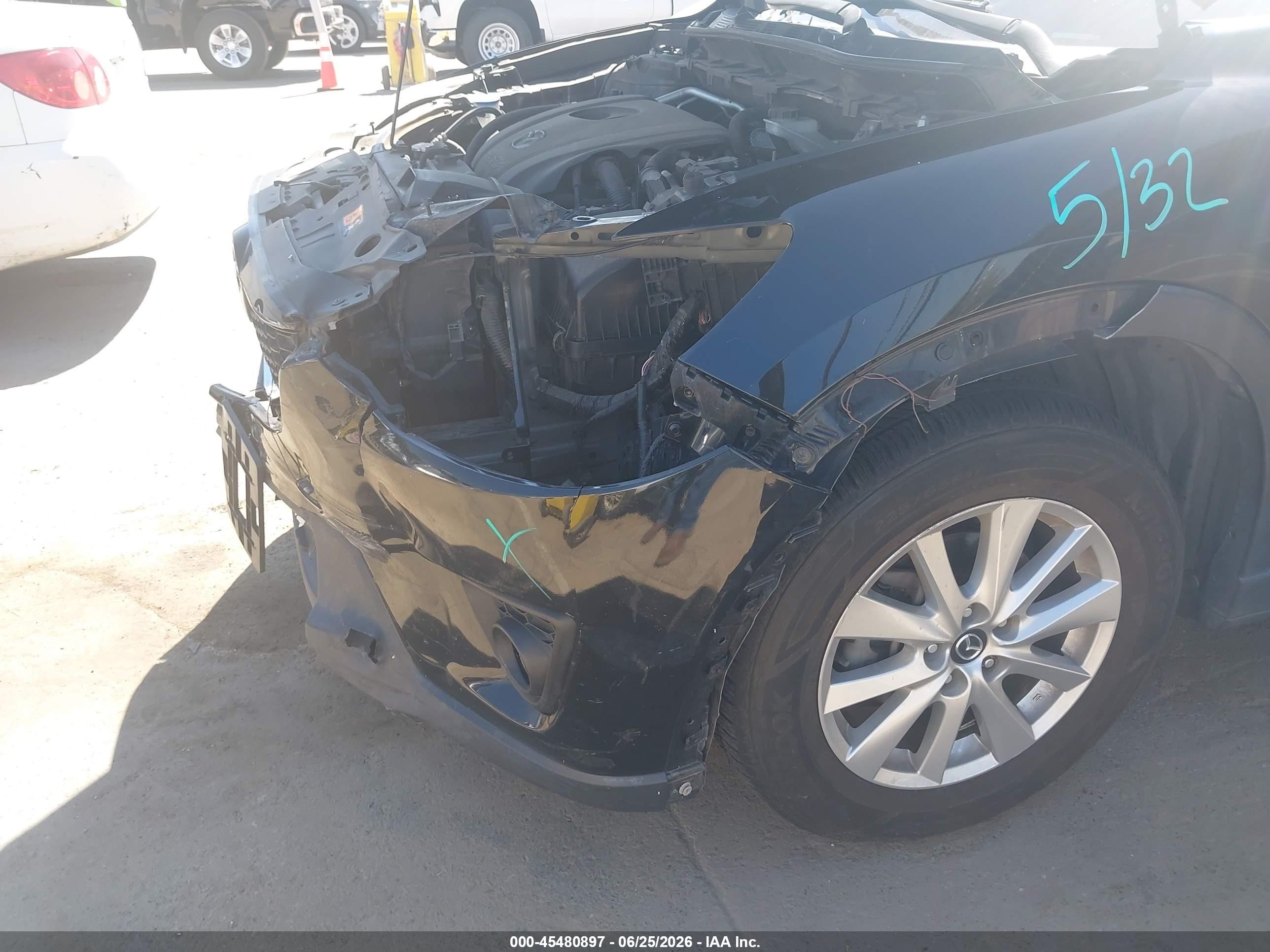 2014 Mazda Cx-5 Touring Black vin: JM3KE2CYXE0418121