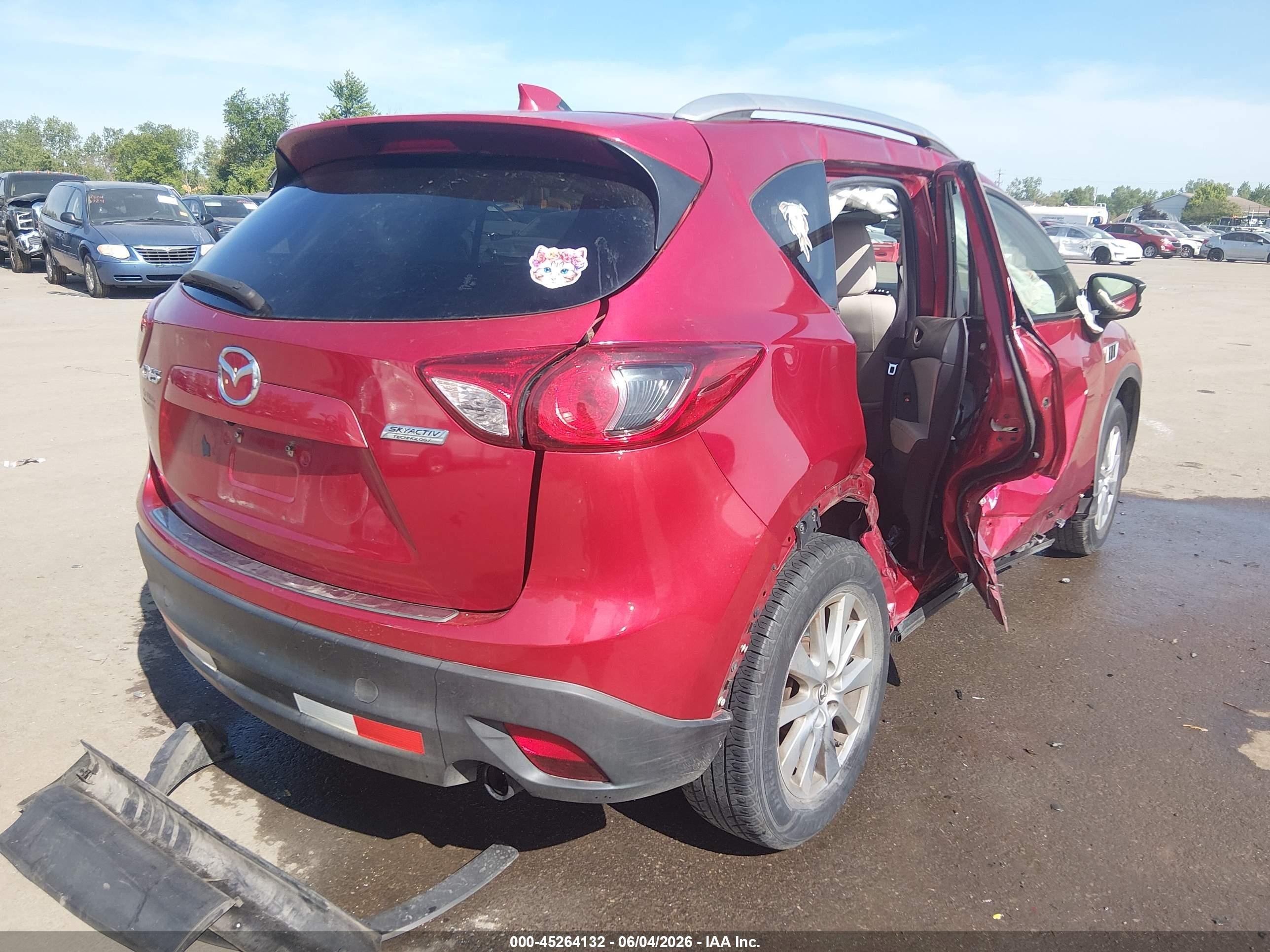 2015 Mazda Cx-5 Touring Red vin: JM3KE2CYXF0475839