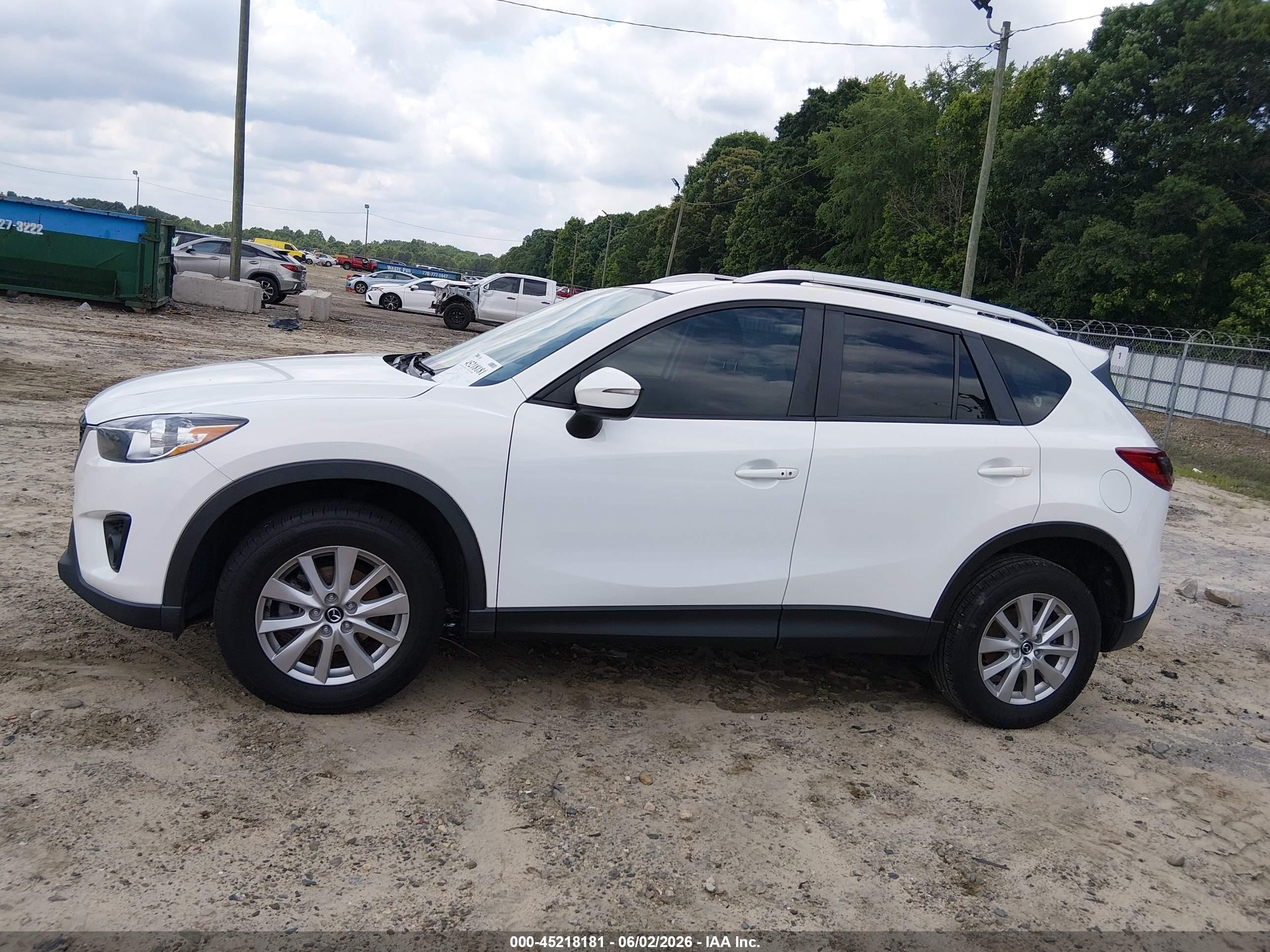 2015 Mazda Cx-5 Touring White vin: JM3KE2CYXF0525848