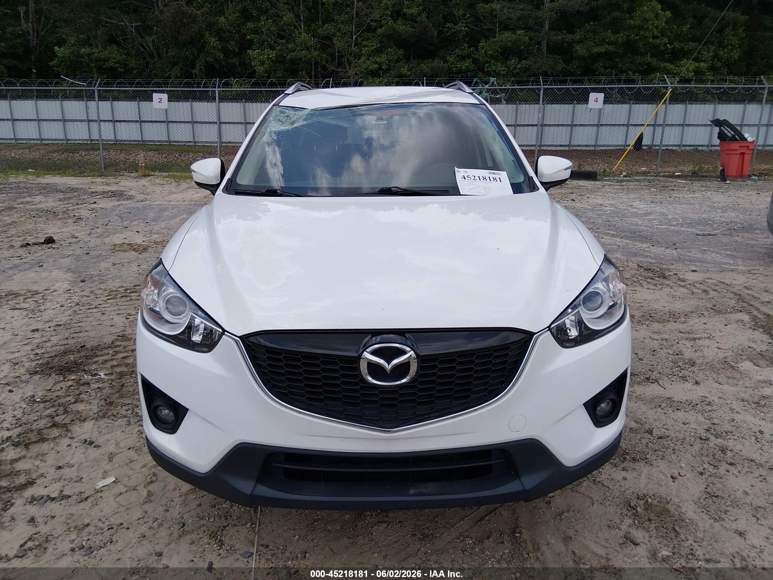 2015 Mazda Cx-5 Touring White vin: JM3KE2CYXF0525848