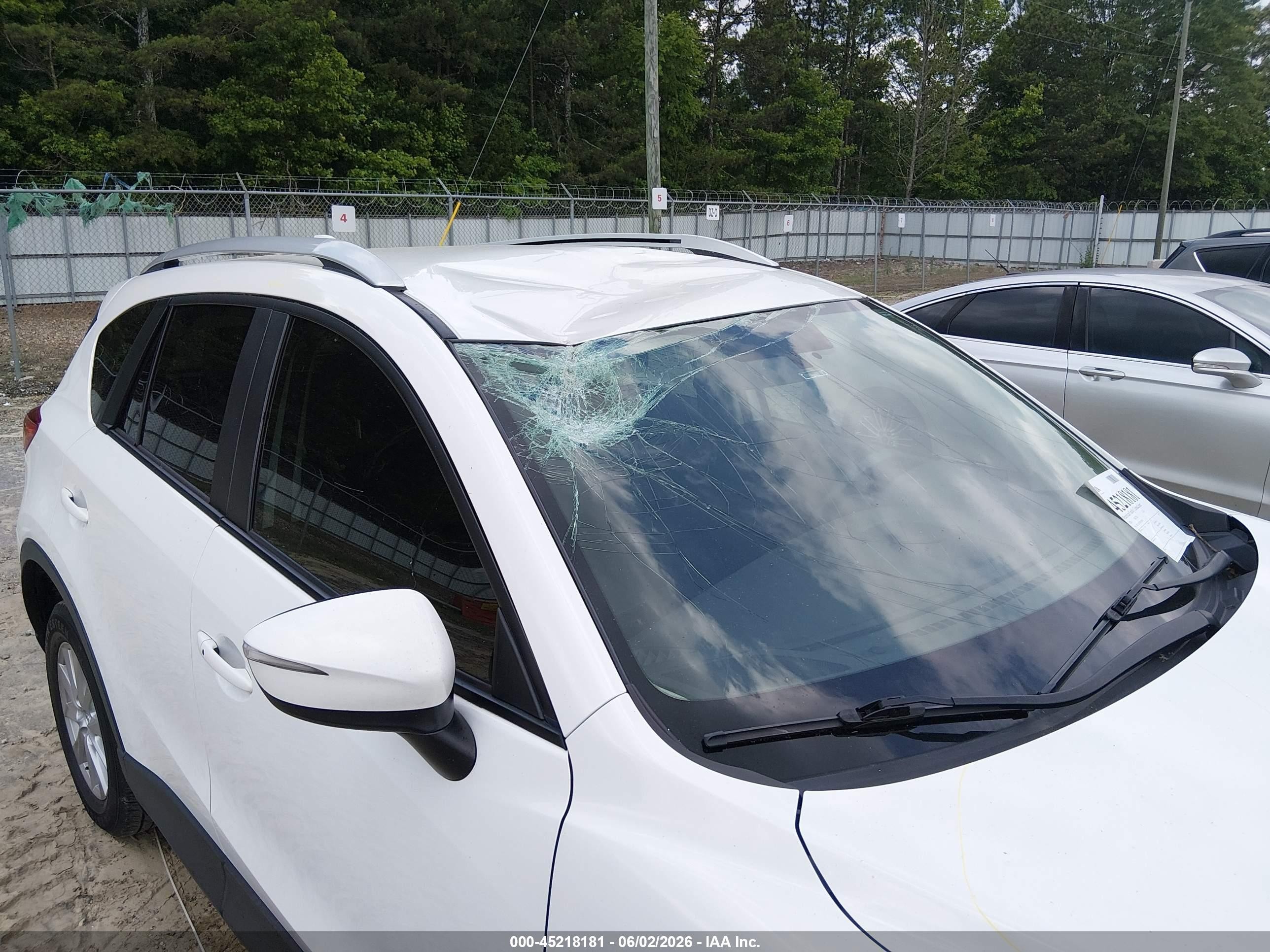 2015 Mazda Cx-5 Touring White vin: JM3KE2CYXF0525848