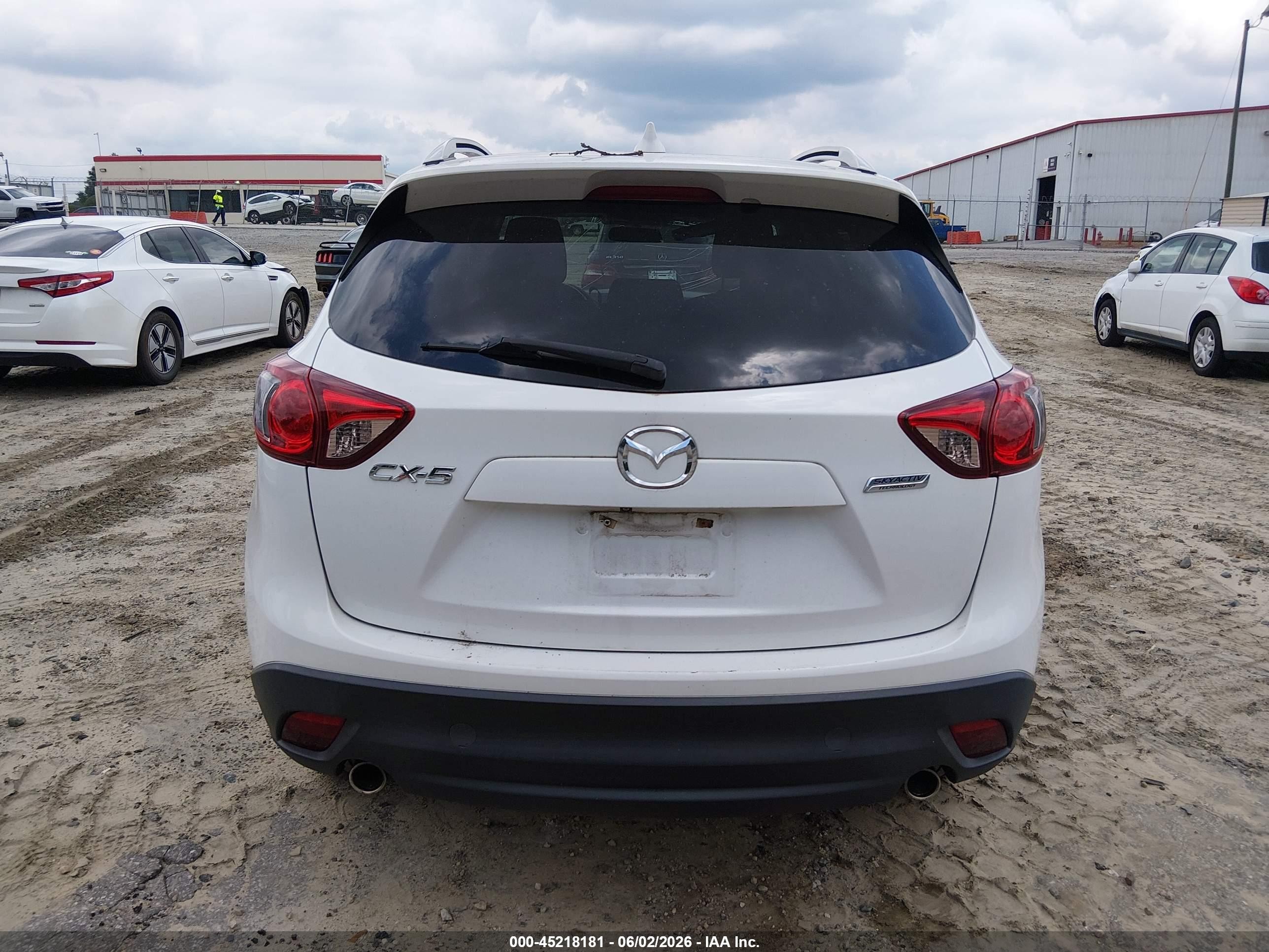 2015 Mazda Cx-5 Touring White vin: JM3KE2CYXF0525848