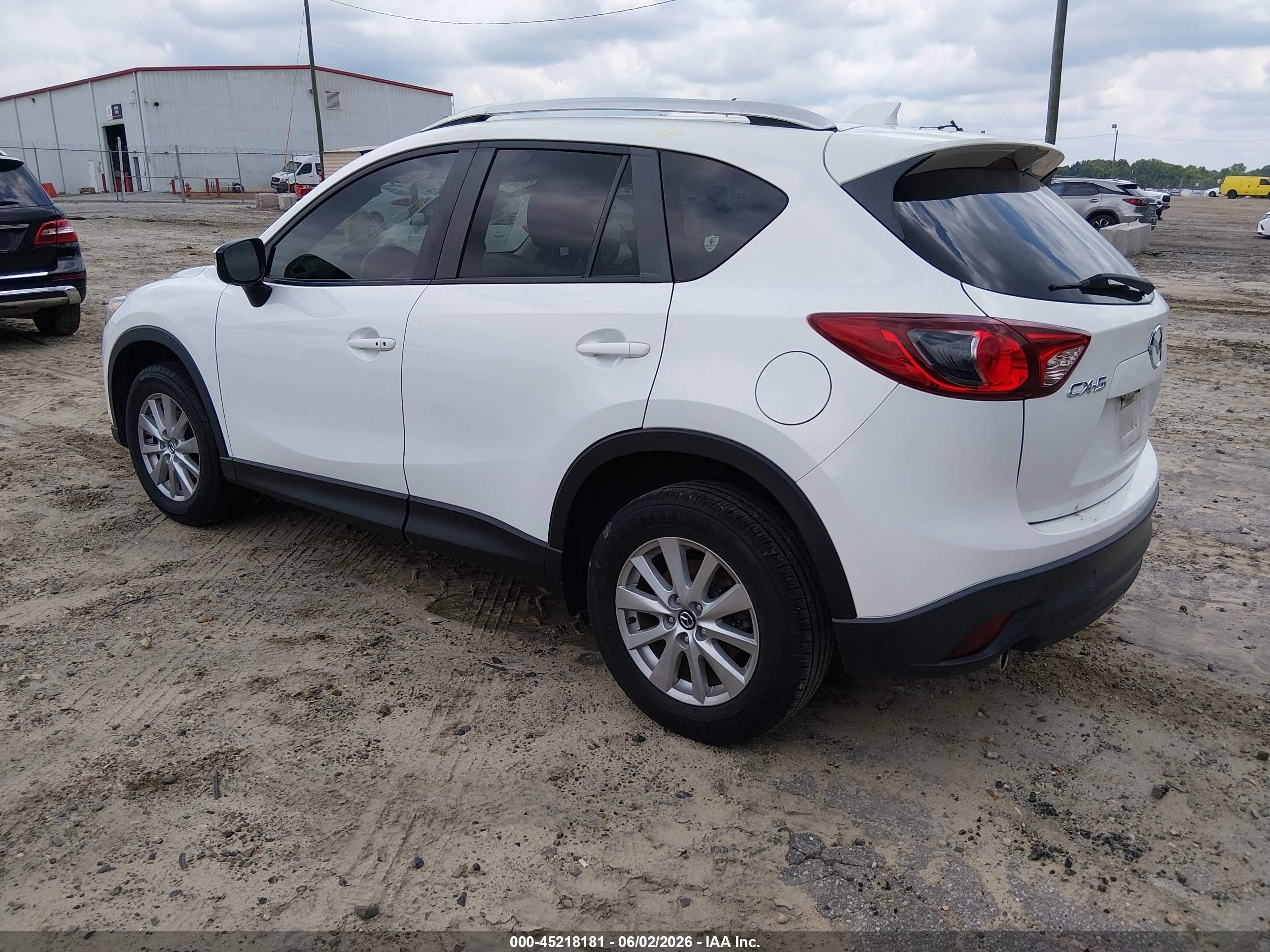 2015 Mazda Cx-5 Touring White vin: JM3KE2CYXF0525848