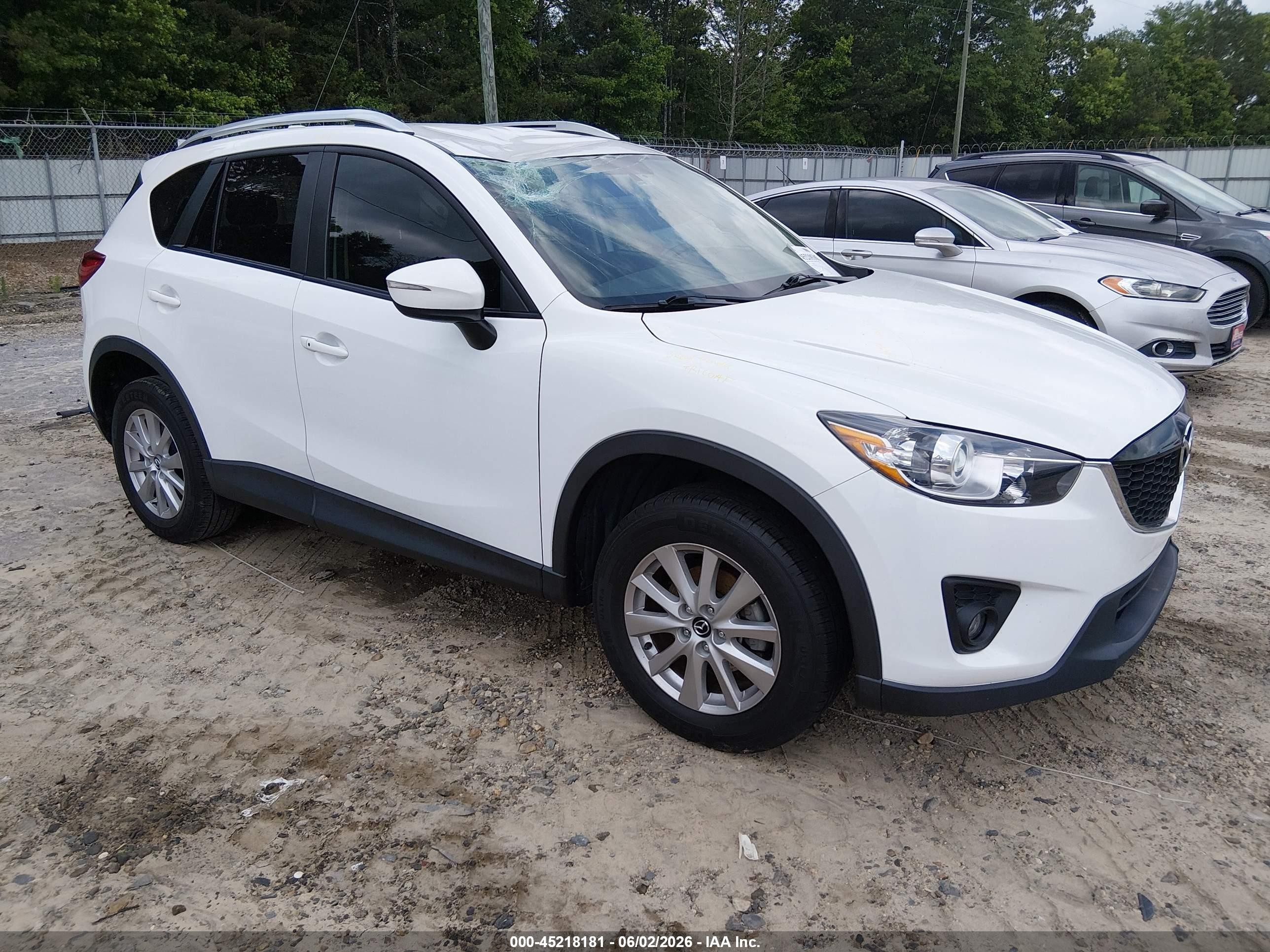 2015 Mazda Cx-5 Touring White vin: JM3KE2CYXF0525848