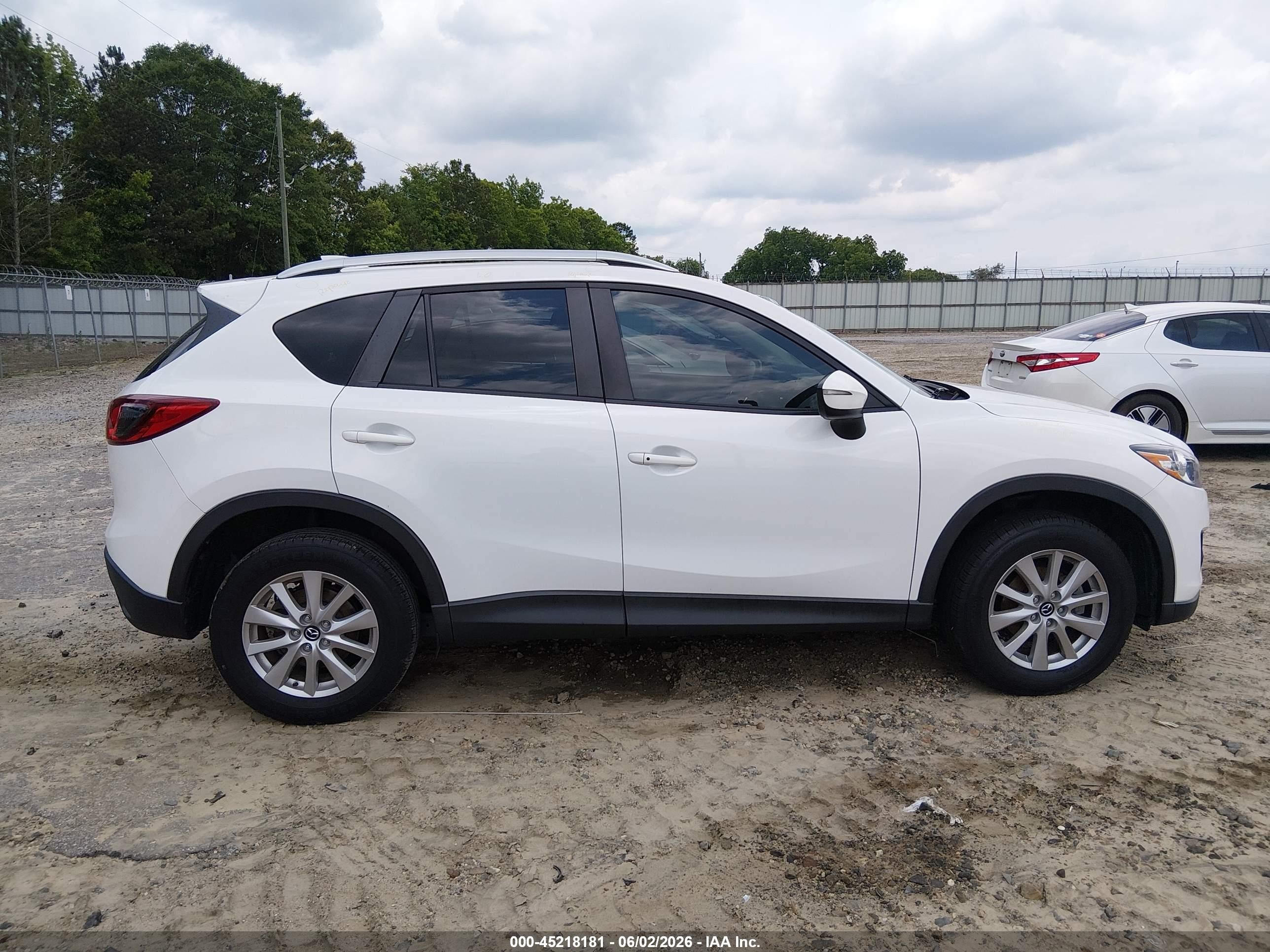 2015 Mazda Cx-5 Touring White vin: JM3KE2CYXF0525848