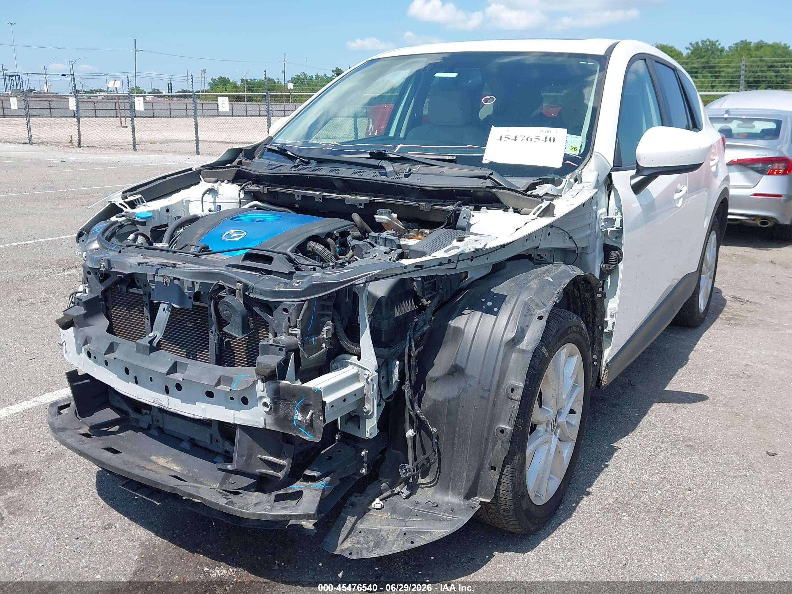 2013 Mazda Cx-5 Grand Touring White vin: JM3KE2DE1D0145203