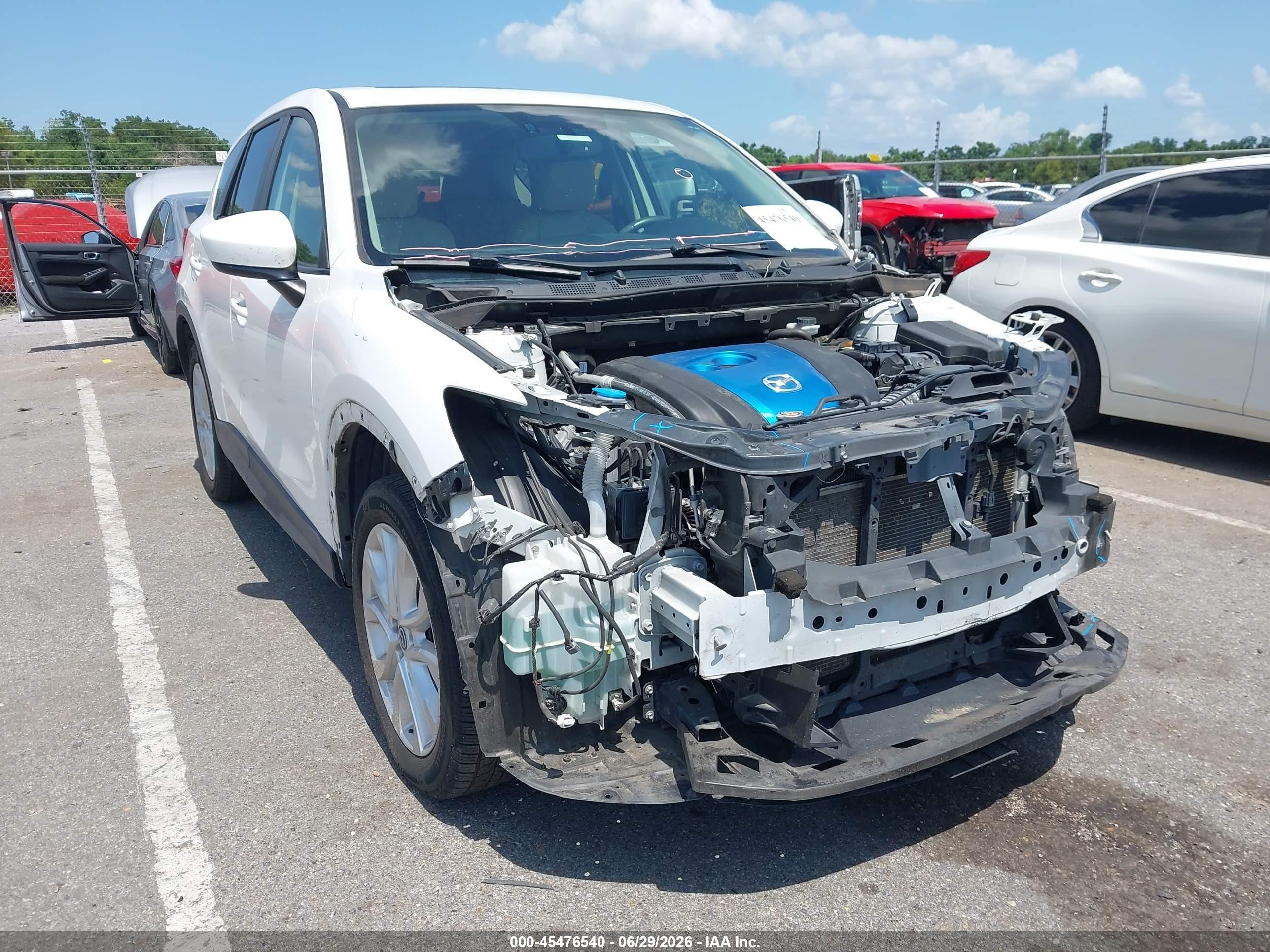 2013 Mazda Cx-5 Grand Touring White vin: JM3KE2DE1D0145203
