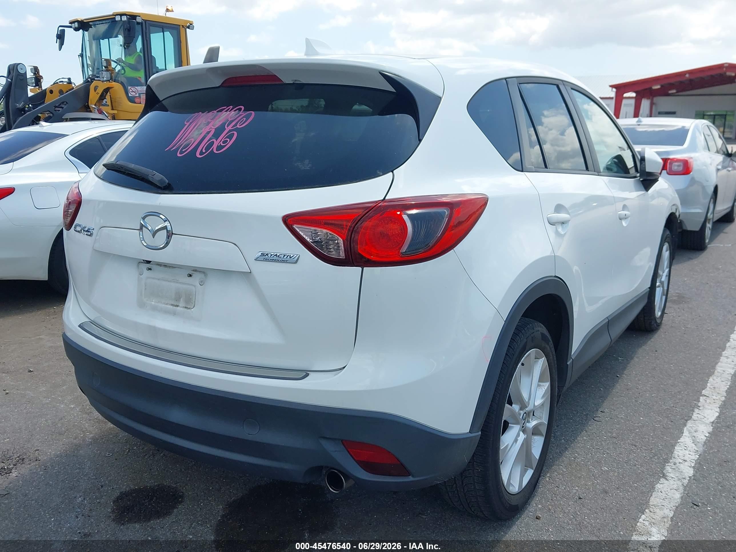 2013 Mazda Cx-5 Grand Touring White vin: JM3KE2DE1D0145203