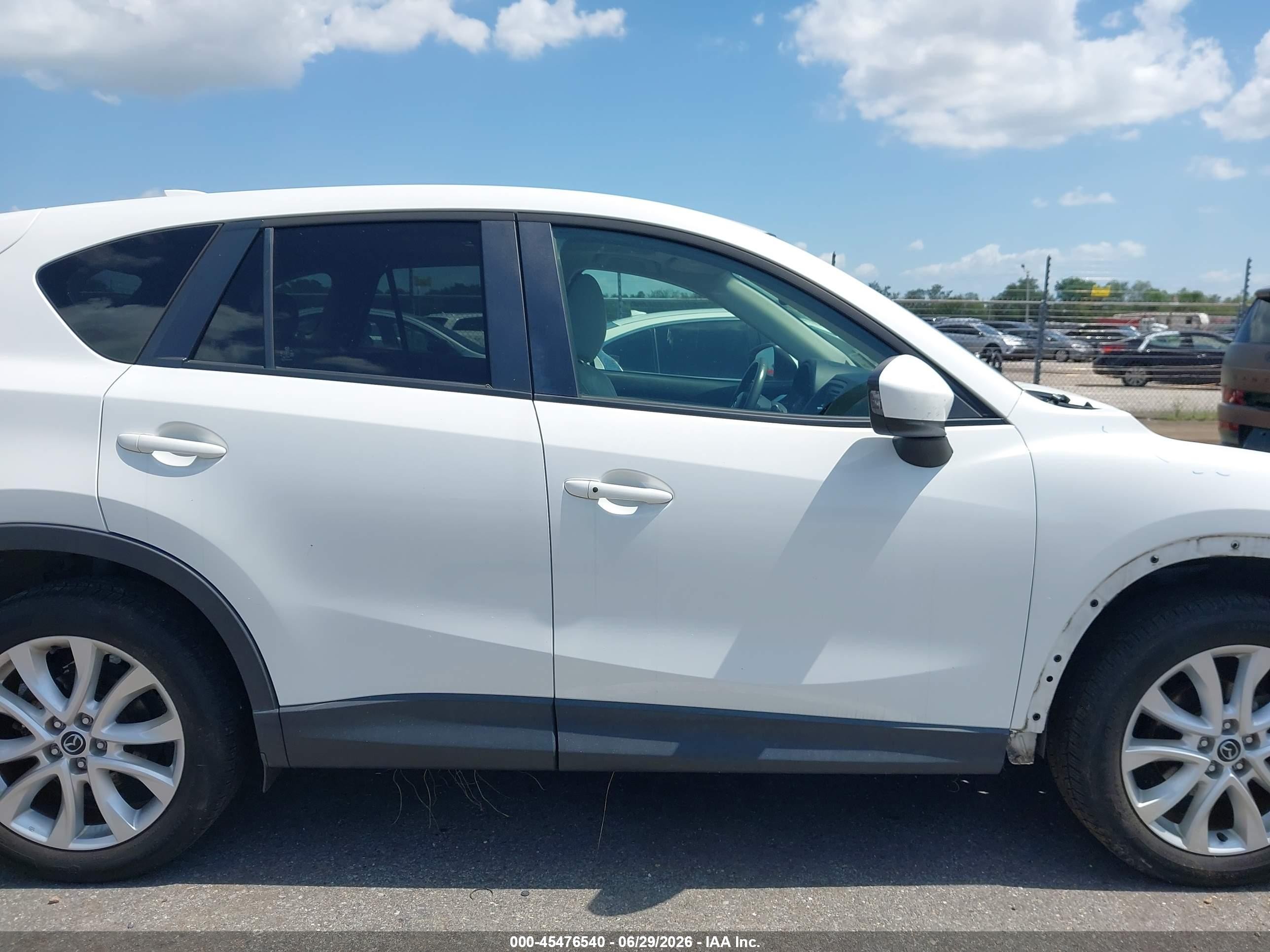 2013 Mazda Cx-5 Grand Touring White vin: JM3KE2DE1D0145203