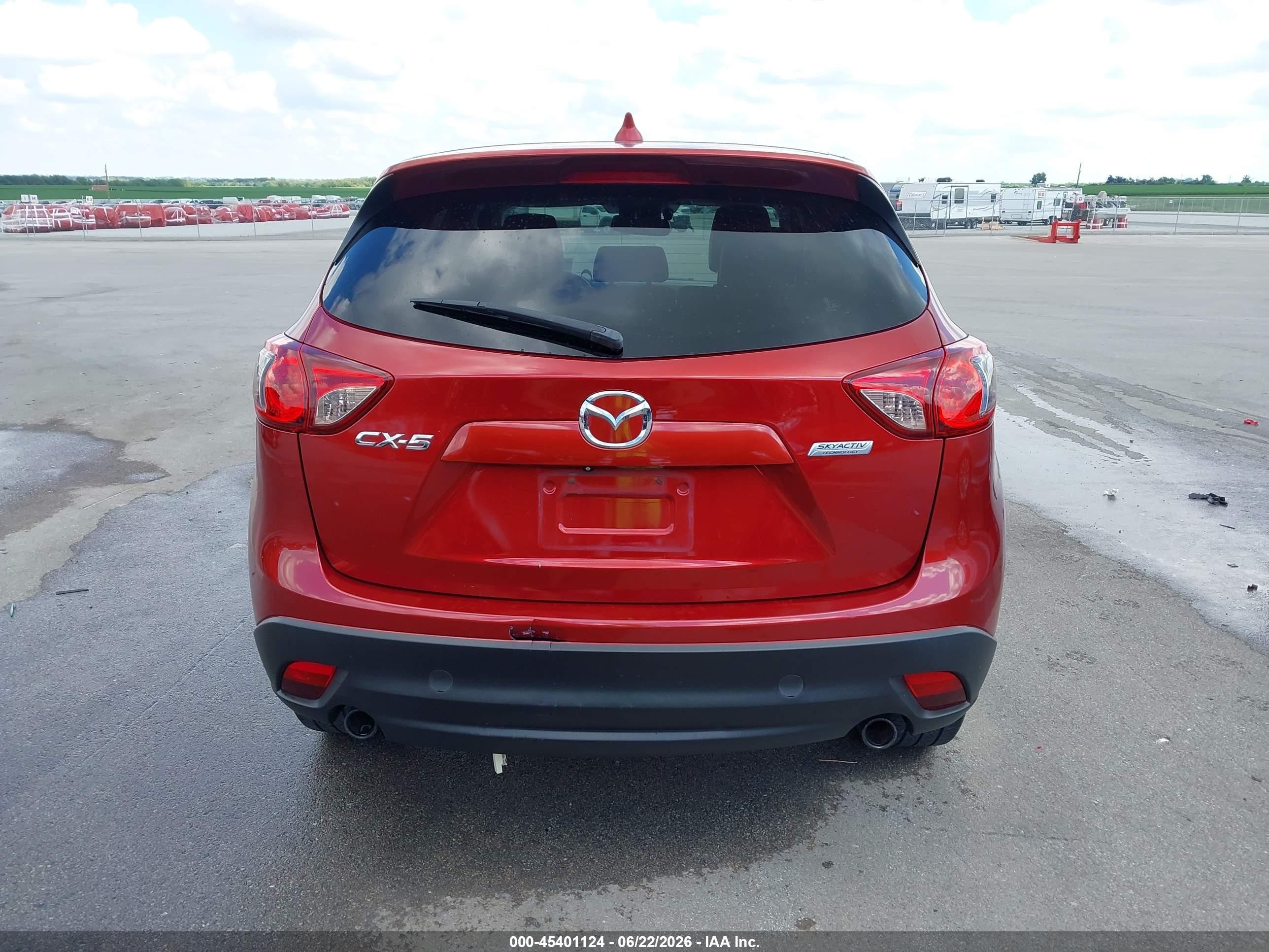 2013 Mazda Cx-5 Grand Touring Red vin: JM3KE2DE4D0112857