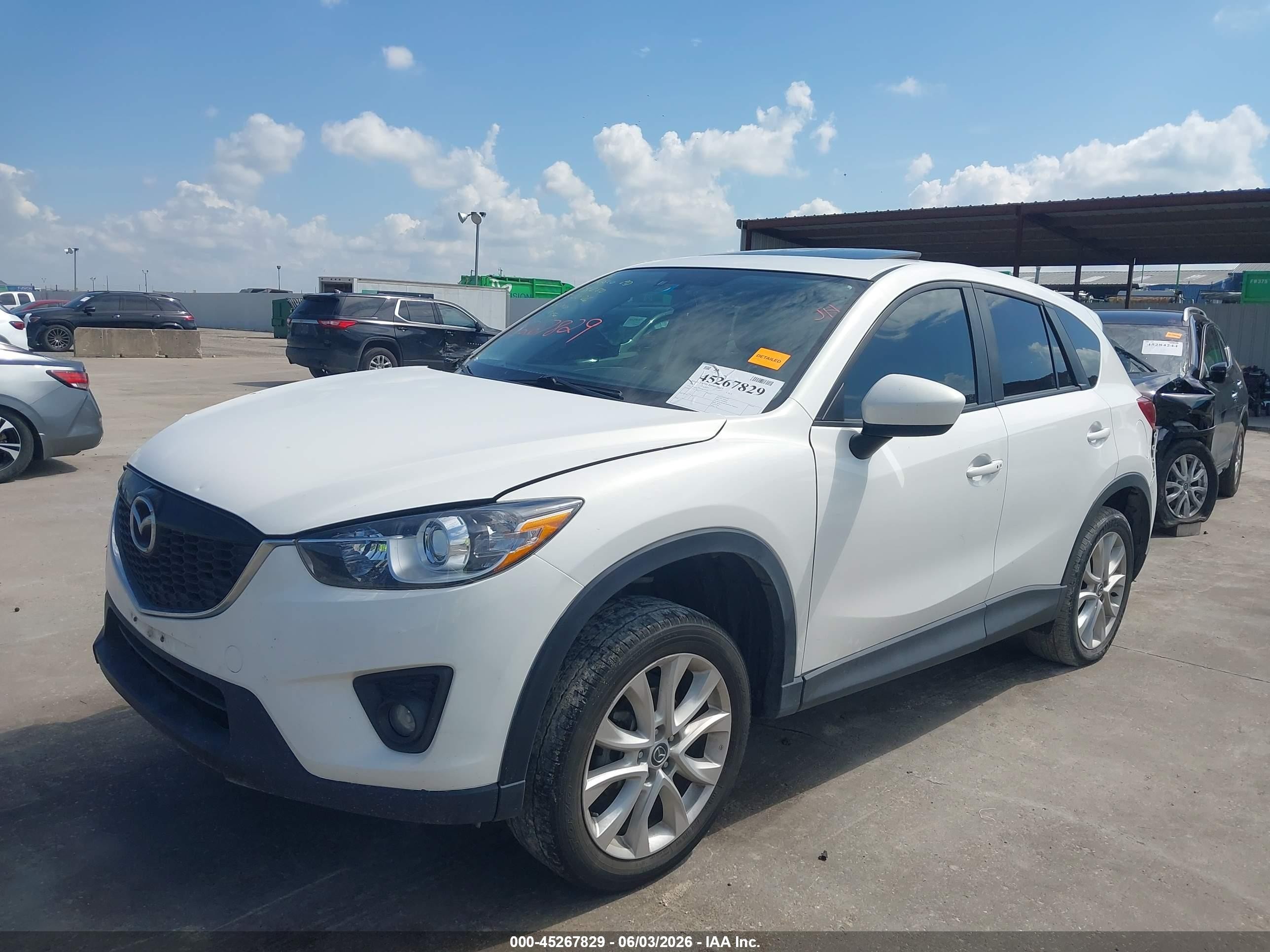 2013 Mazda Cx-5 Grand Touring White vin: JM3KE2DE5D0152123