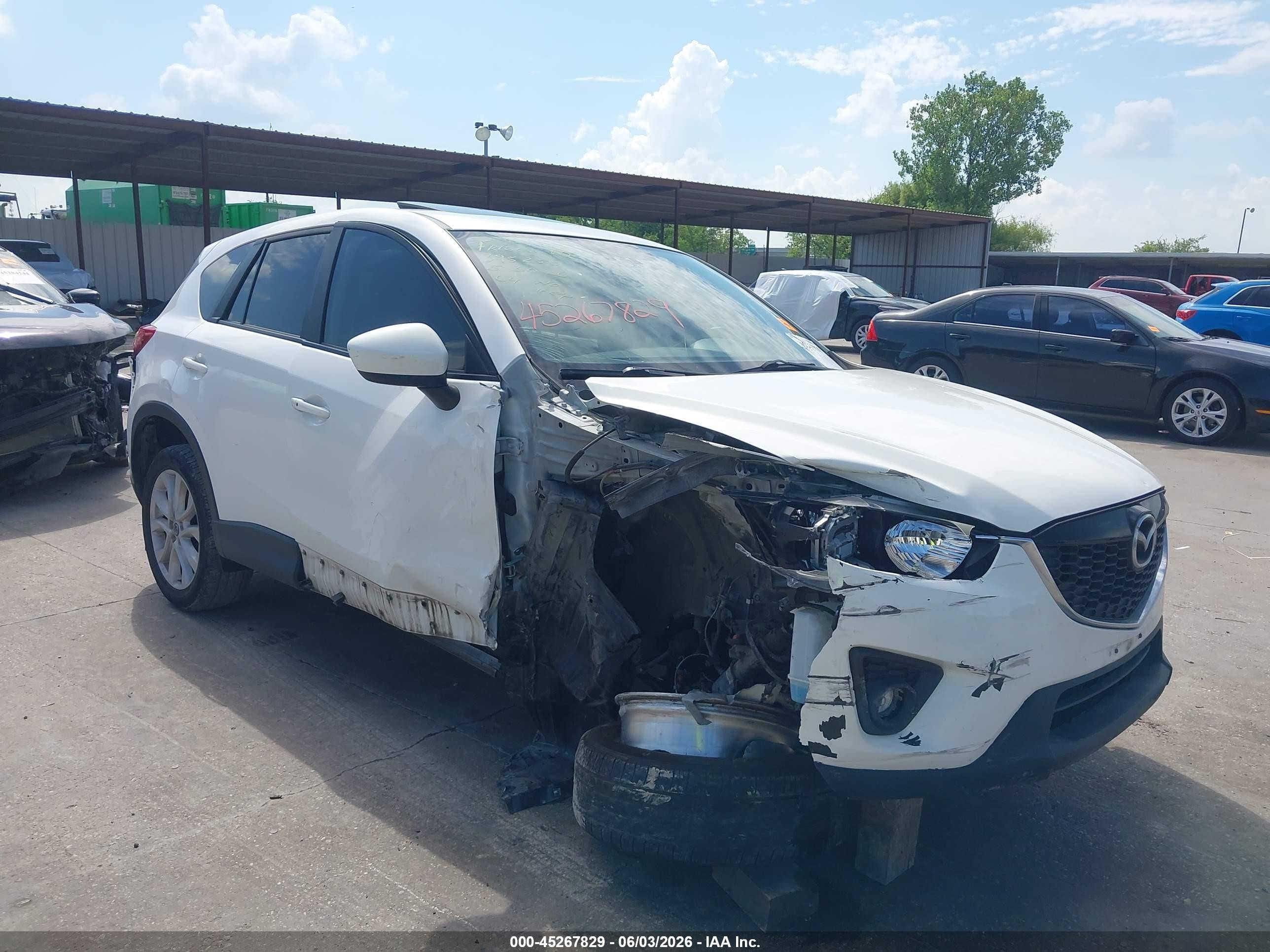 2013 Mazda Cx-5 Grand Touring White vin: JM3KE2DE5D0152123