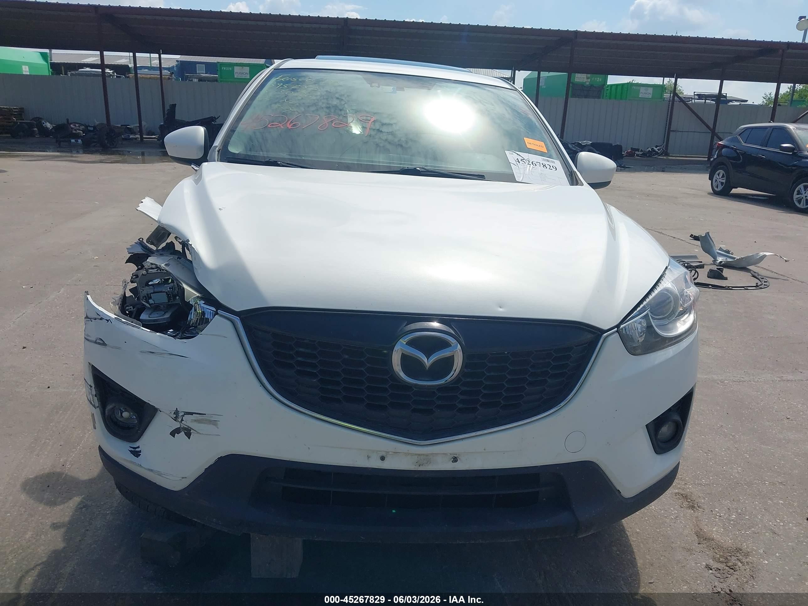 2013 Mazda Cx-5 Grand Touring White vin: JM3KE2DE5D0152123