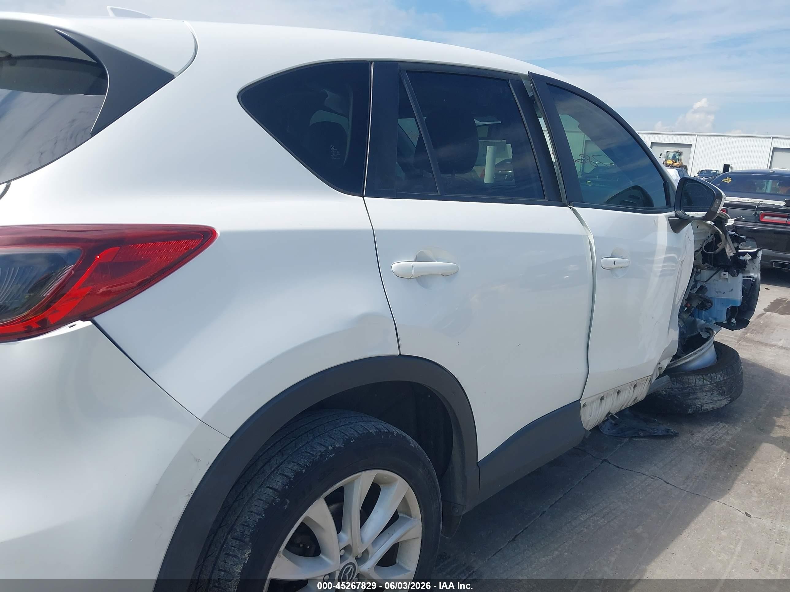 2013 Mazda Cx-5 Grand Touring White vin: JM3KE2DE5D0152123