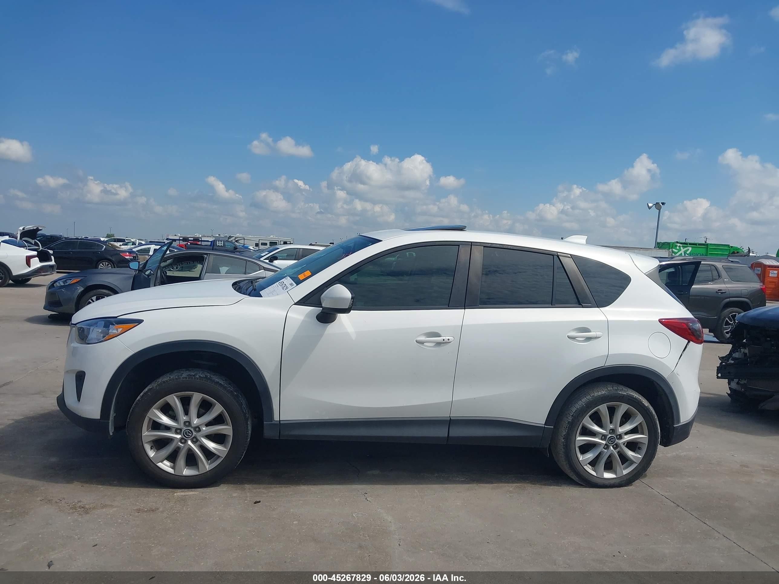 2013 Mazda Cx-5 Grand Touring White vin: JM3KE2DE5D0152123