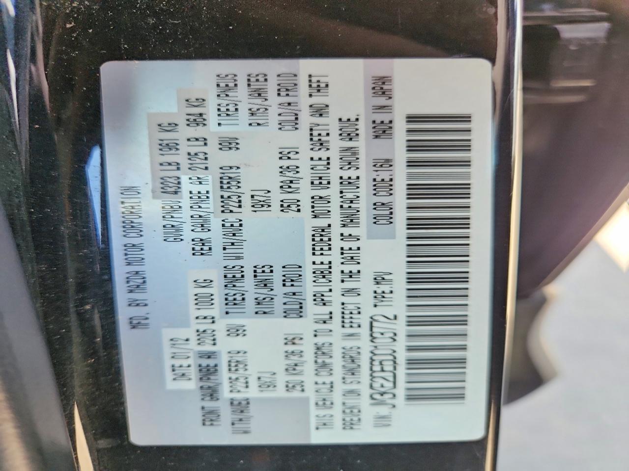 2013 Mazda Cx-5 Gt Black vin: JM3KE2DE6D0103772