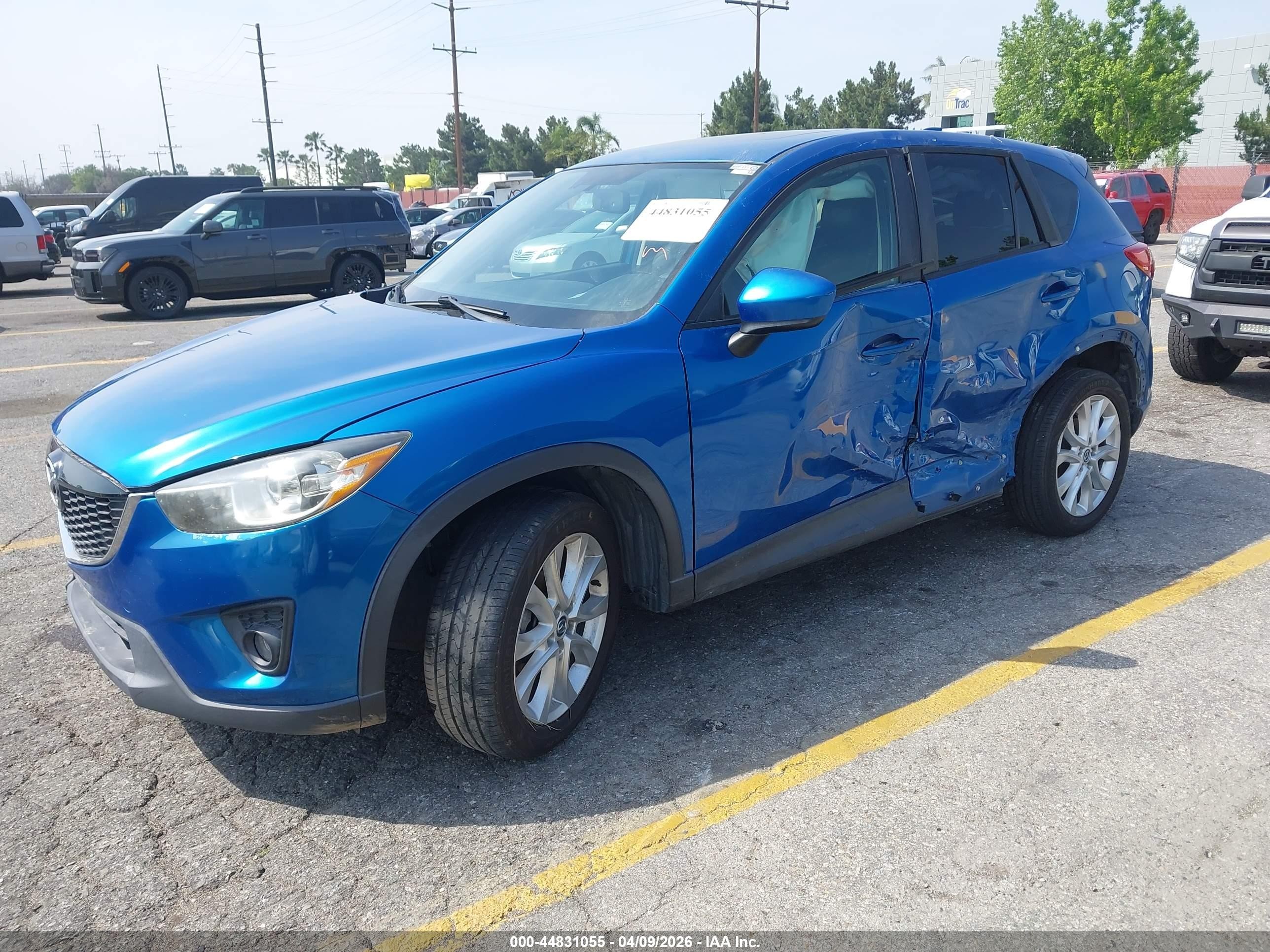 2013 Mazda Cx-5 Grand Touring Blue vin: JM3KE2DE8D0164413