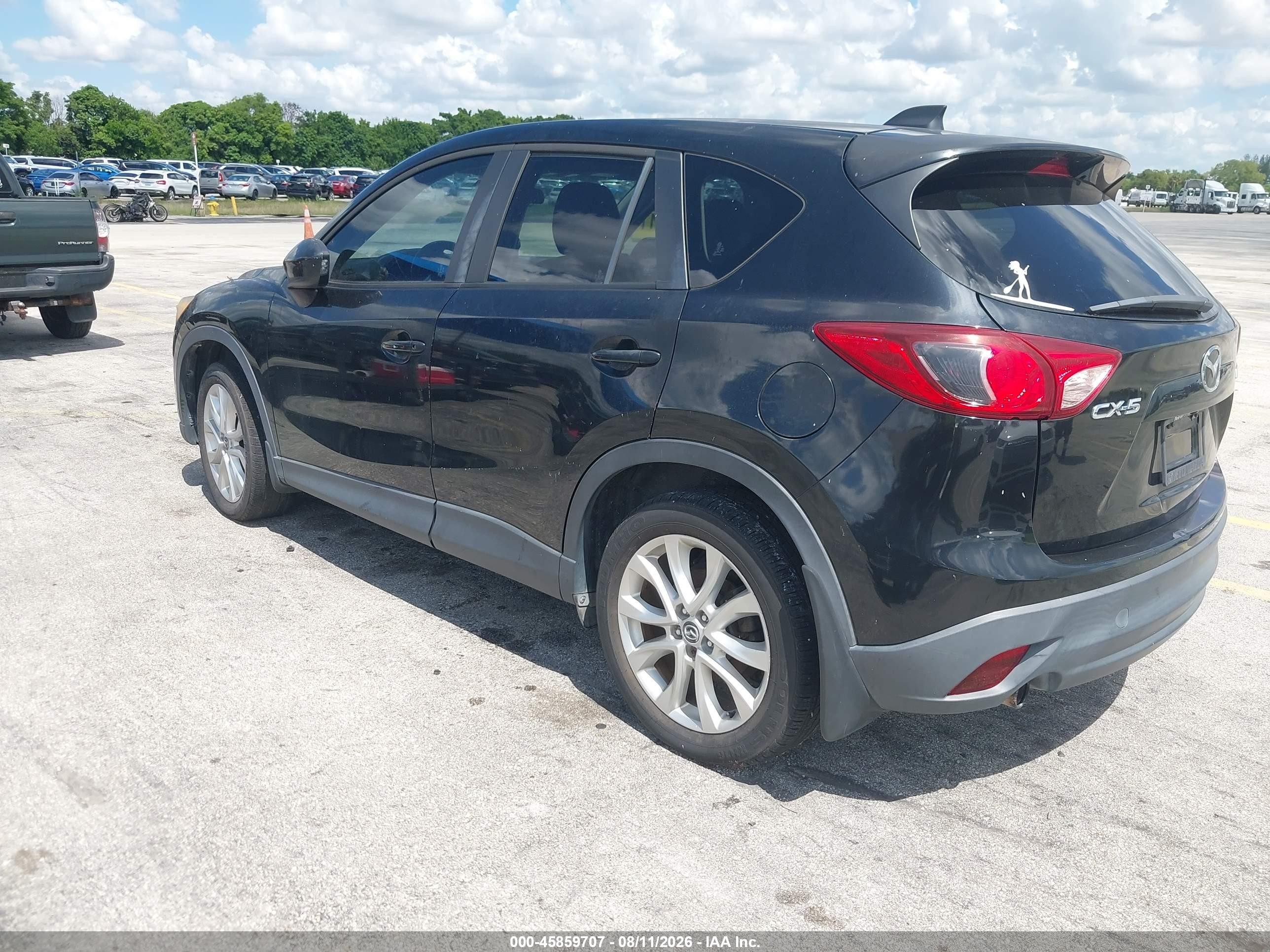 2014 Mazda Cx-5 Grand Touring Черный vin: JM3KE2DY1E0382091
