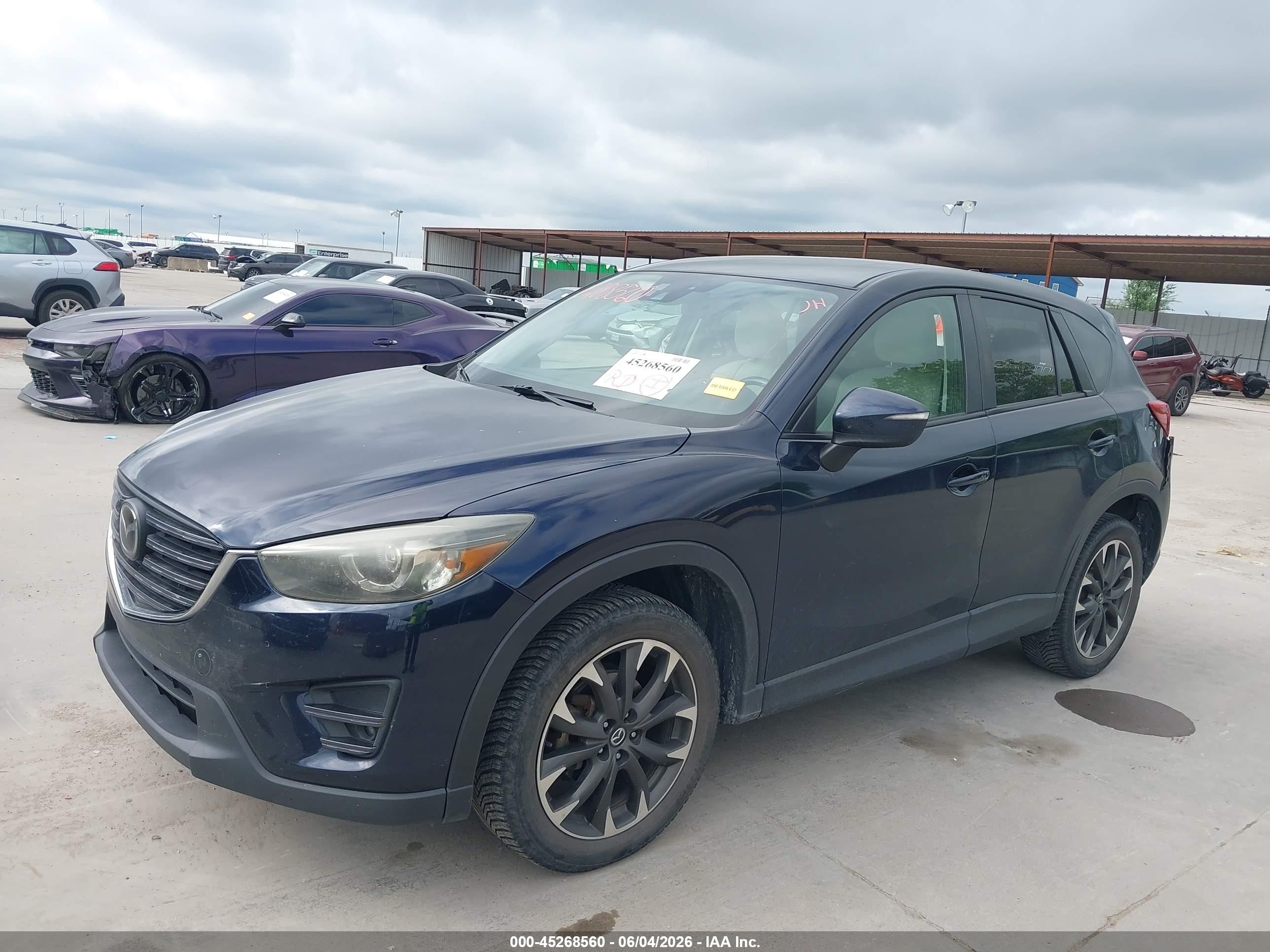 2016 Mazda Cx-5 Grand Touring Blue vin: JM3KE2DY1G0623991