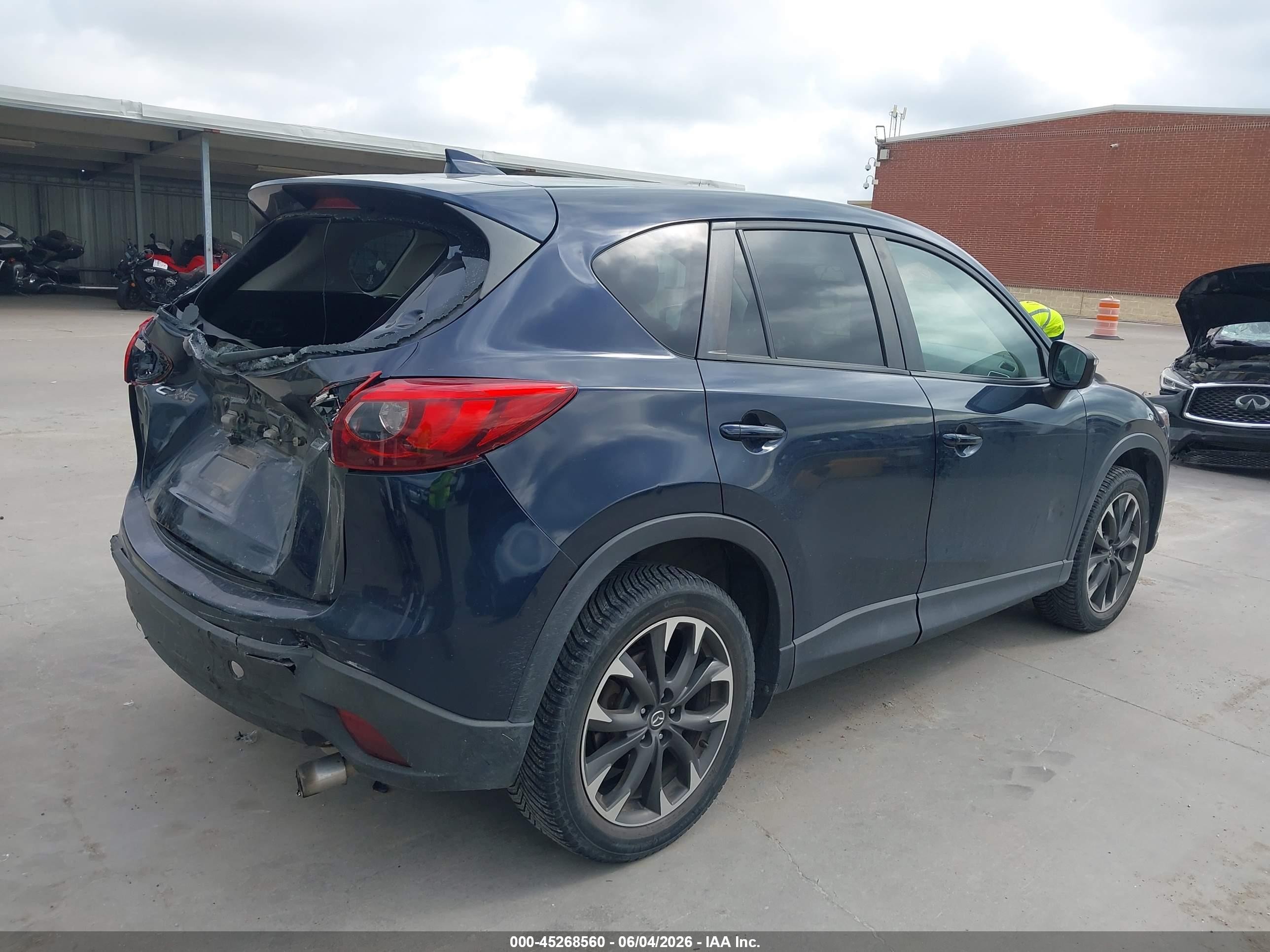 2016 Mazda Cx-5 Grand Touring Blue vin: JM3KE2DY1G0623991