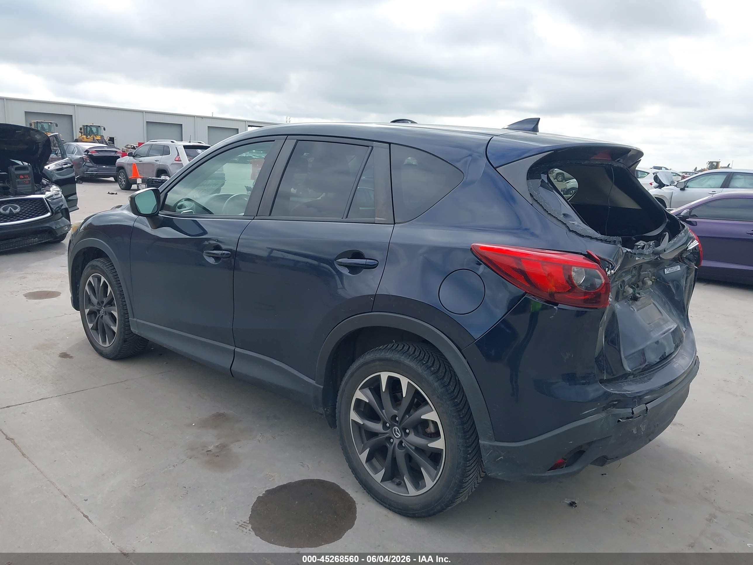 2016 Mazda Cx-5 Grand Touring Blue vin: JM3KE2DY1G0623991