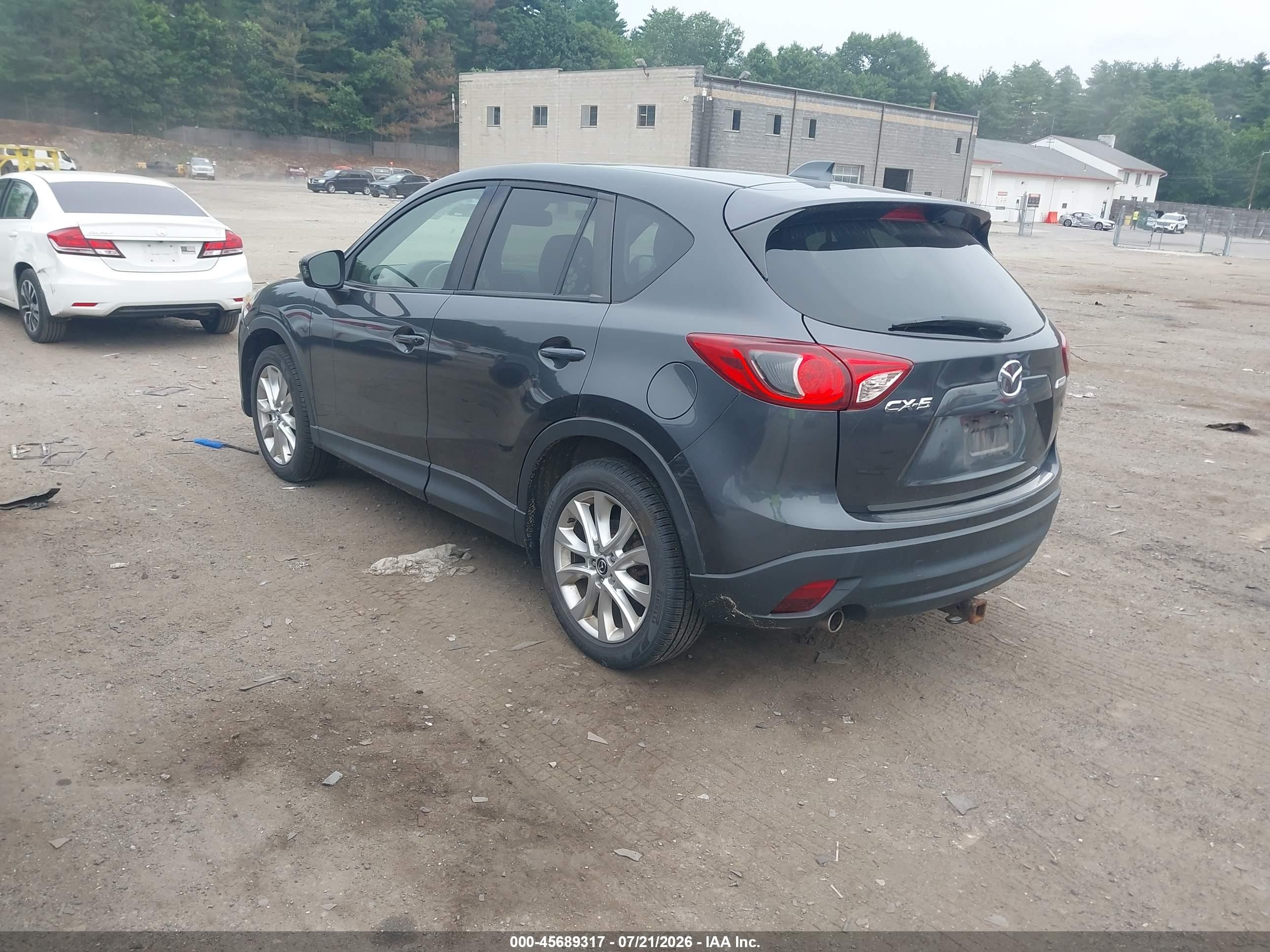 2015 Mazda Cx-5 Grand Touring Gray vin: JM3KE2DY2F0462825
