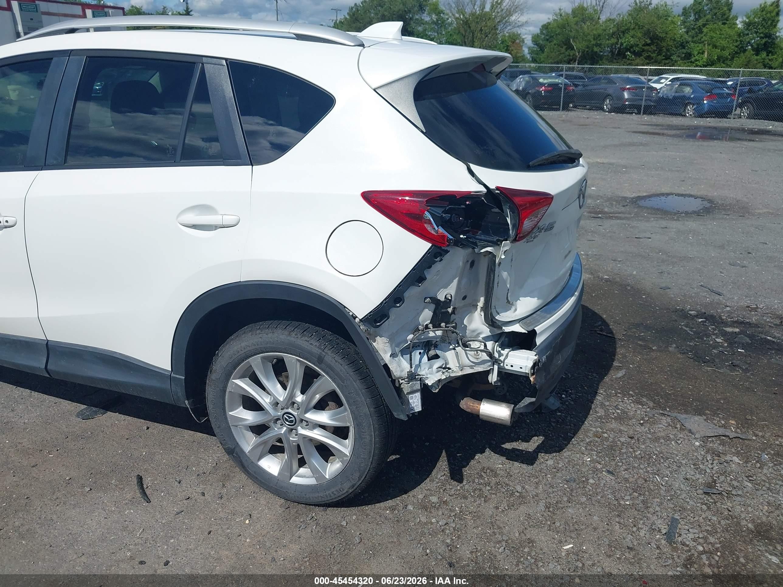 2015 Mazda Cx-5 Grand Touring White vin: JM3KE2DY2F0521548
