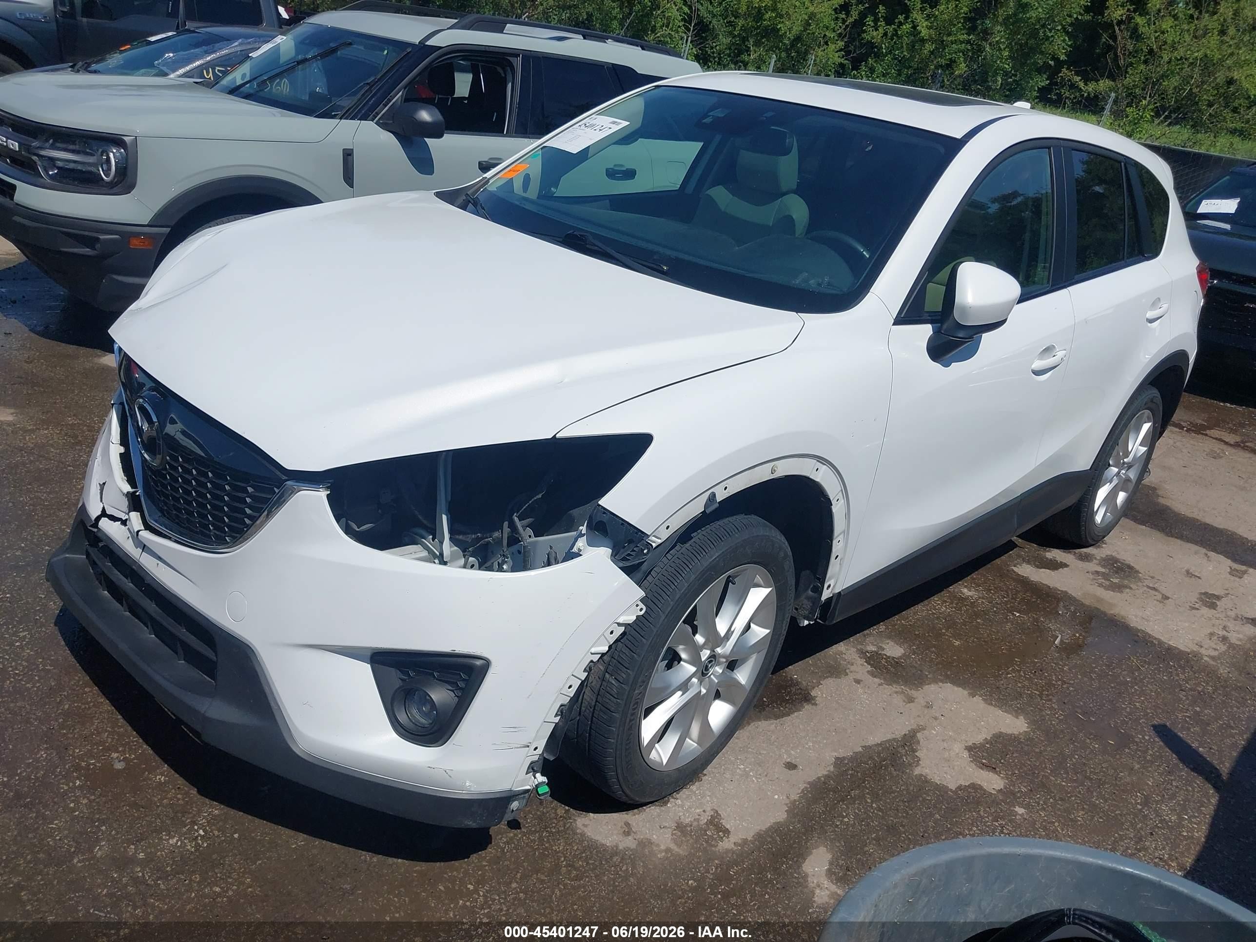 2014 Mazda Cx-5 Grand Touring White vin: JM3KE2DY3E0384568
