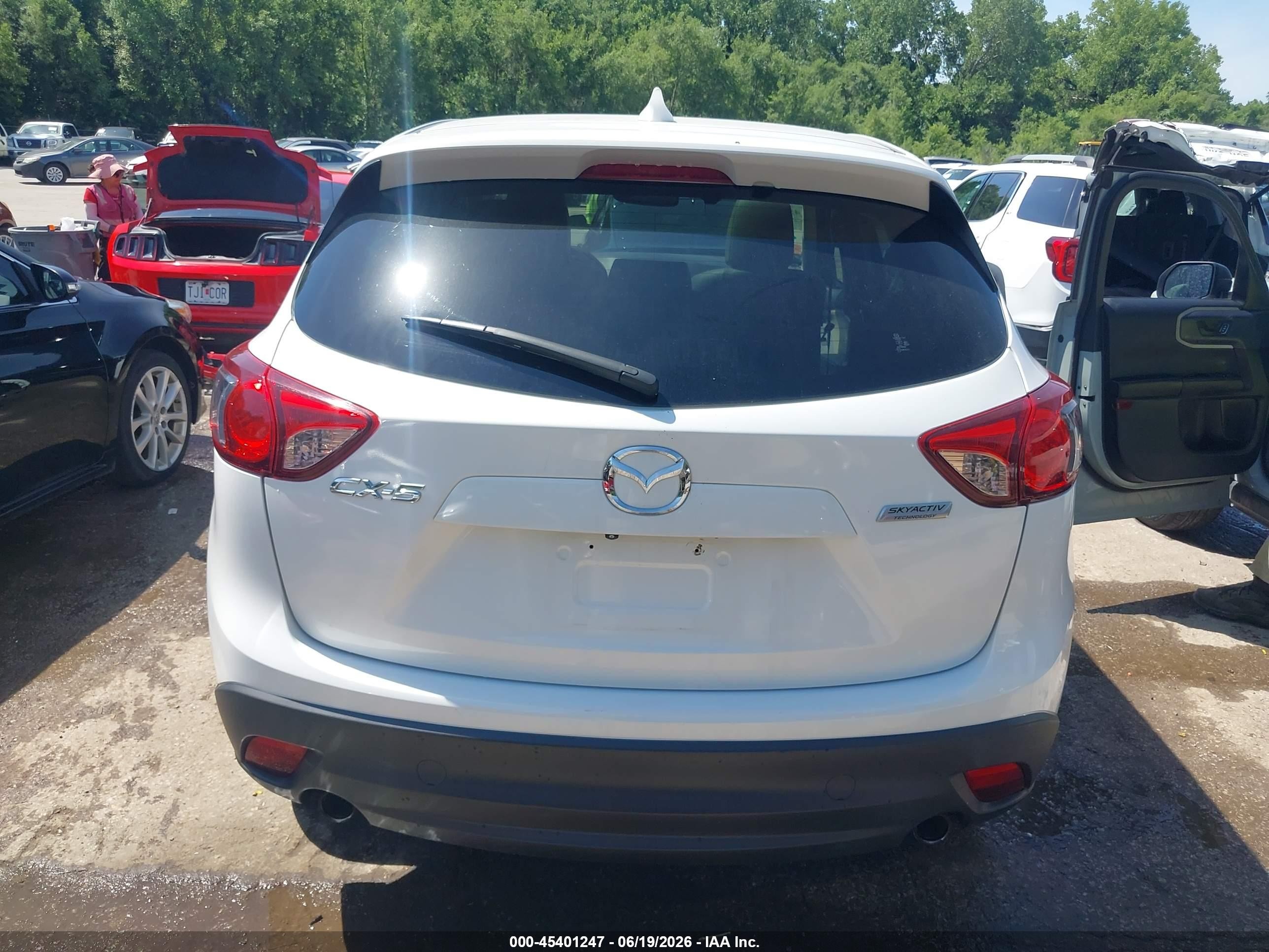 2014 Mazda Cx-5 Grand Touring White vin: JM3KE2DY3E0384568