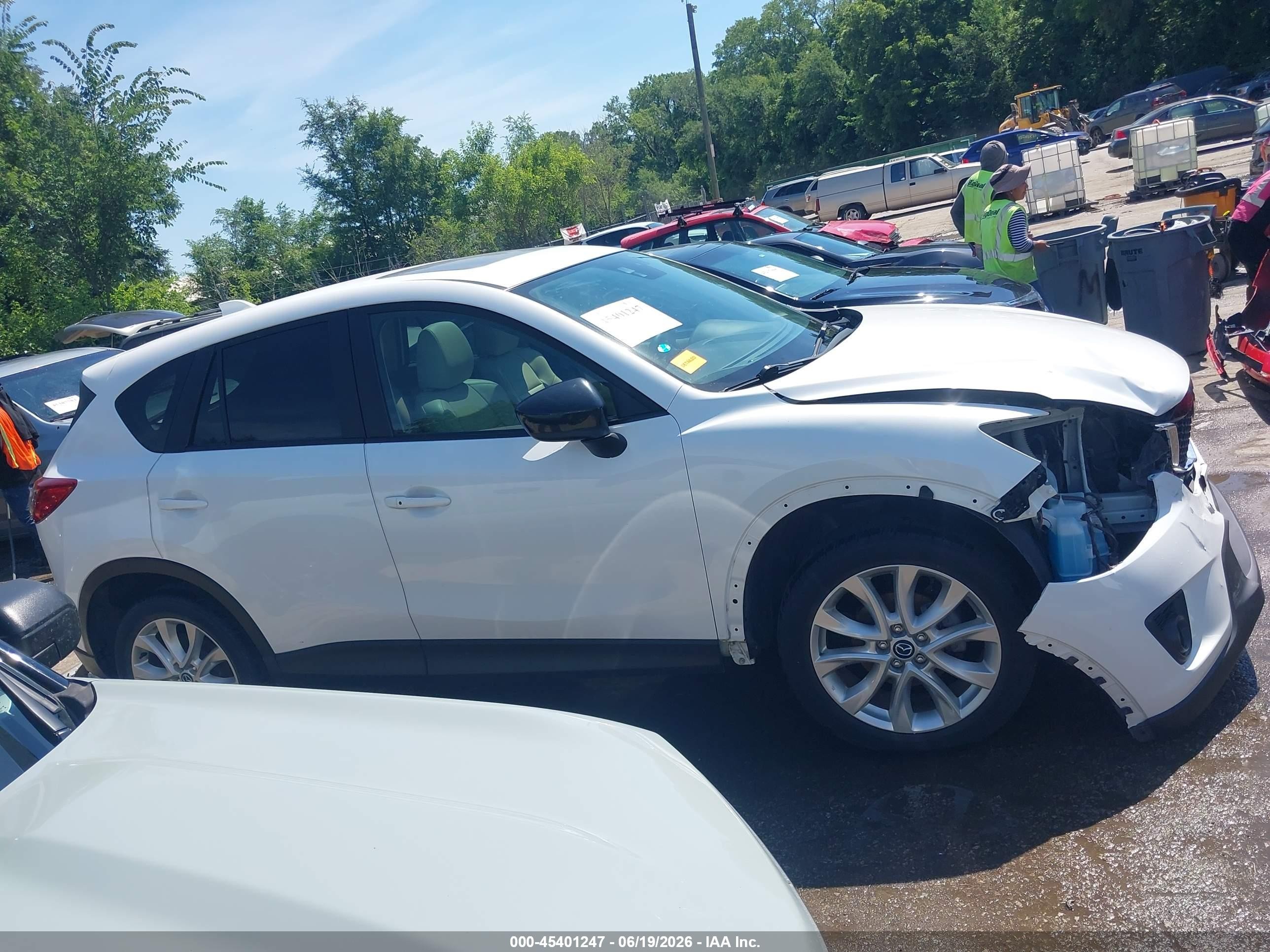 2014 Mazda Cx-5 Grand Touring White vin: JM3KE2DY3E0384568