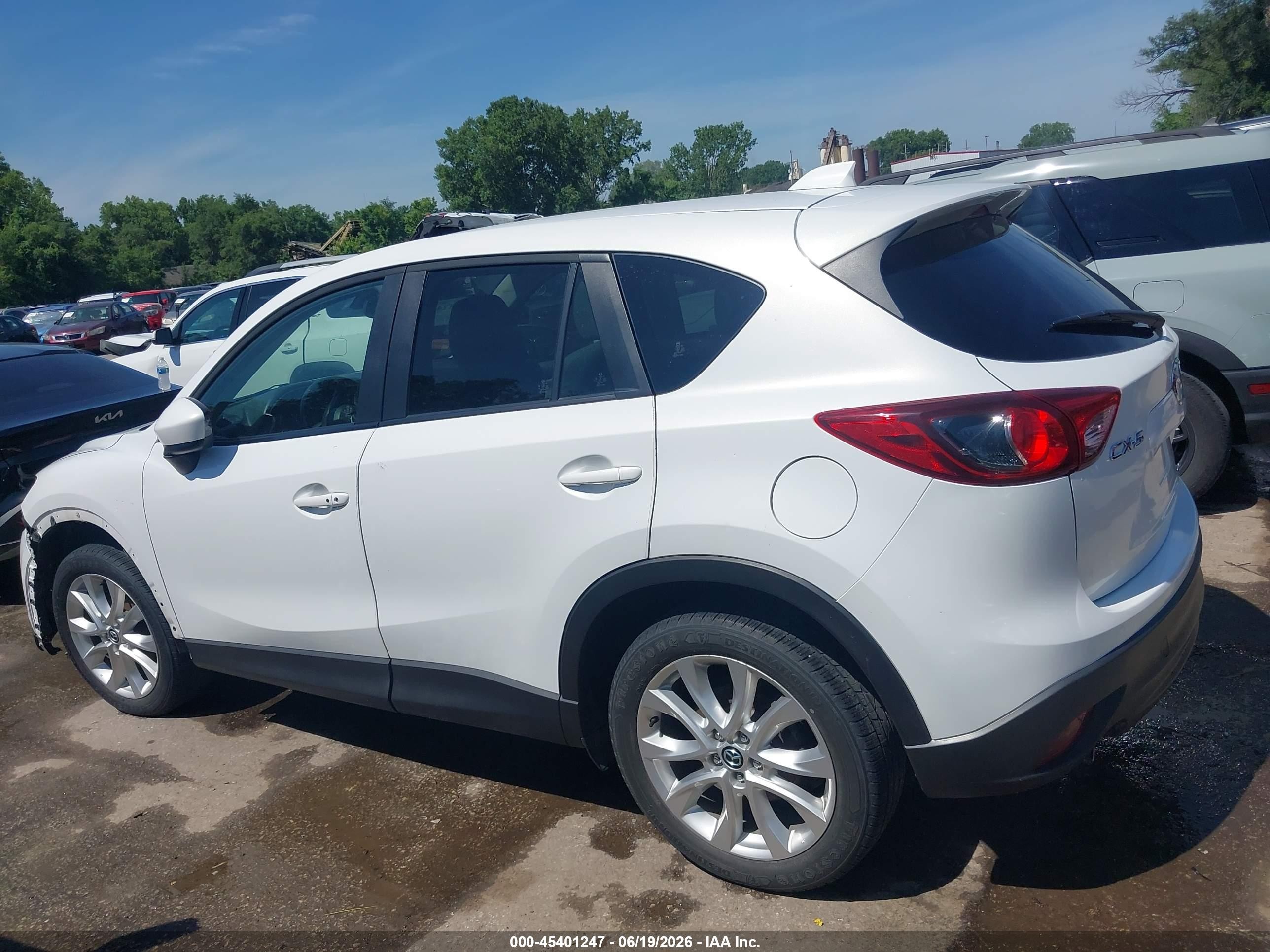 2014 Mazda Cx-5 Grand Touring White vin: JM3KE2DY3E0384568