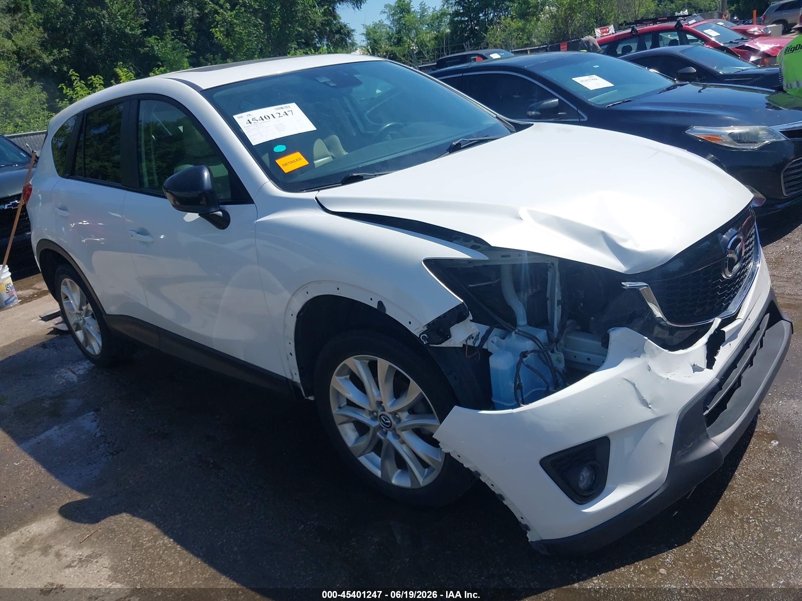 2014 Mazda Cx-5 Grand Touring White vin: JM3KE2DY3E0384568