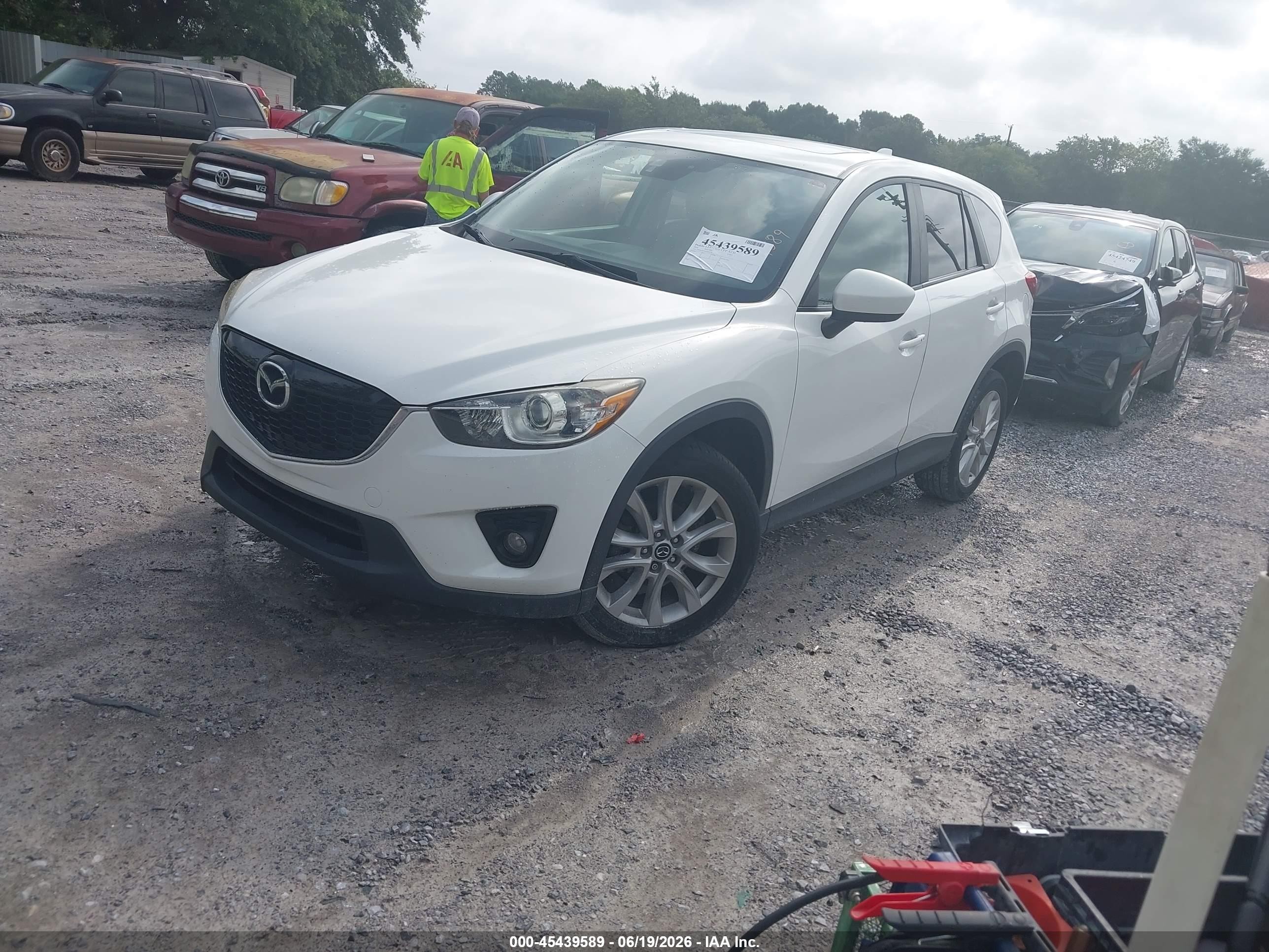 2014 Mazda Cx-5 Grand Touring White vin: JM3KE2DY4E0393229
