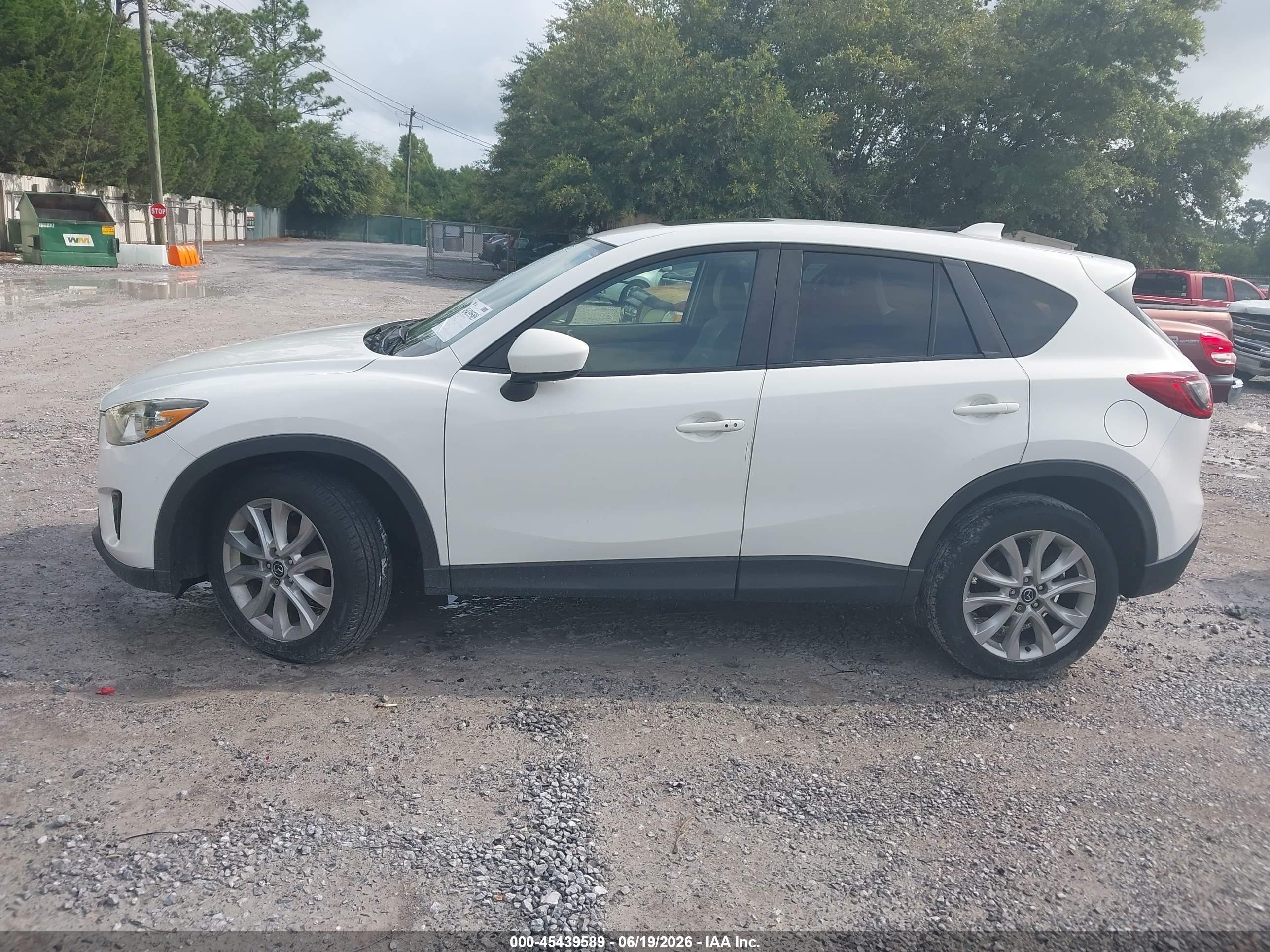 2014 Mazda Cx-5 Grand Touring White vin: JM3KE2DY4E0393229