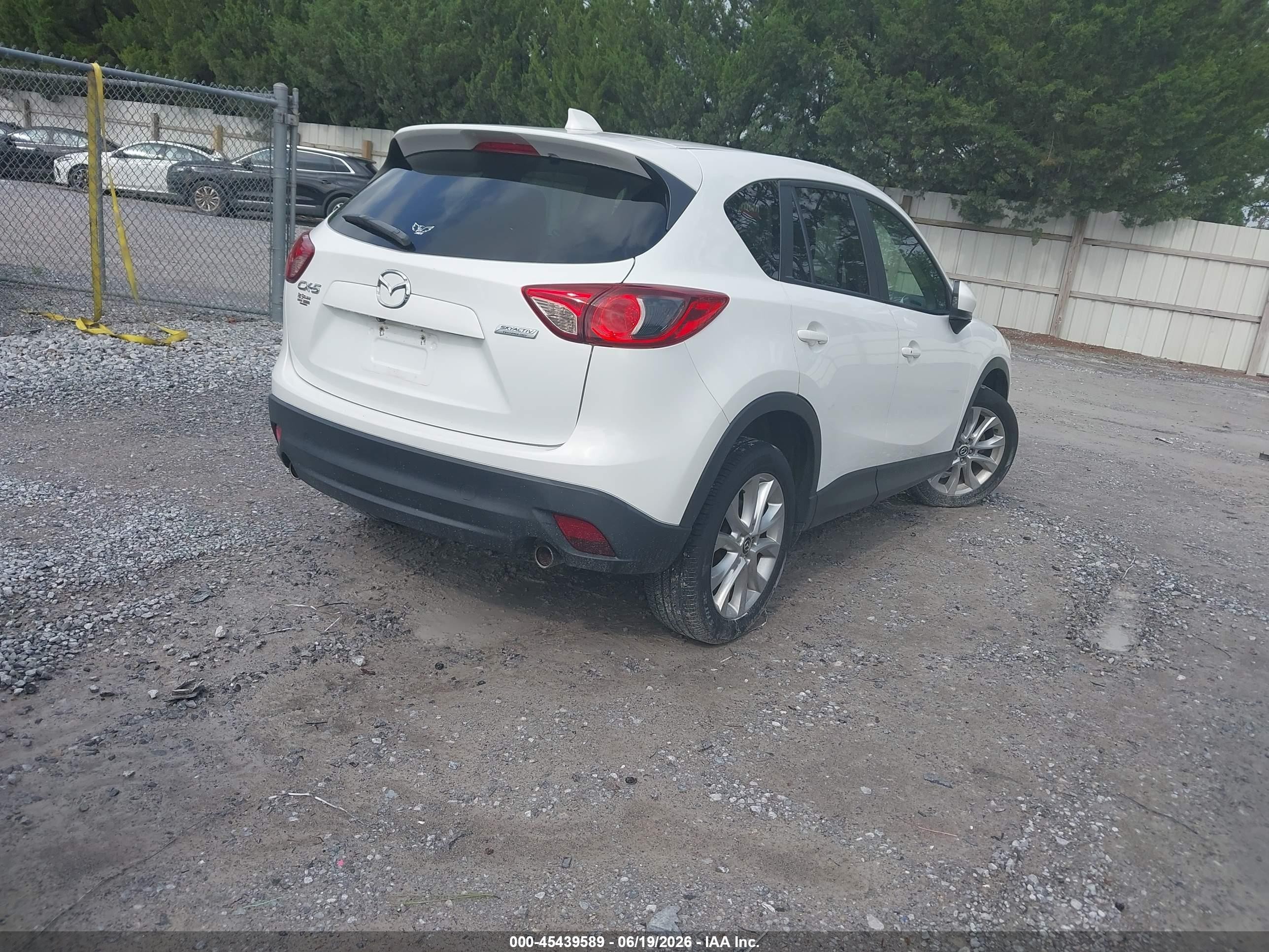 2014 Mazda Cx-5 Grand Touring White vin: JM3KE2DY4E0393229