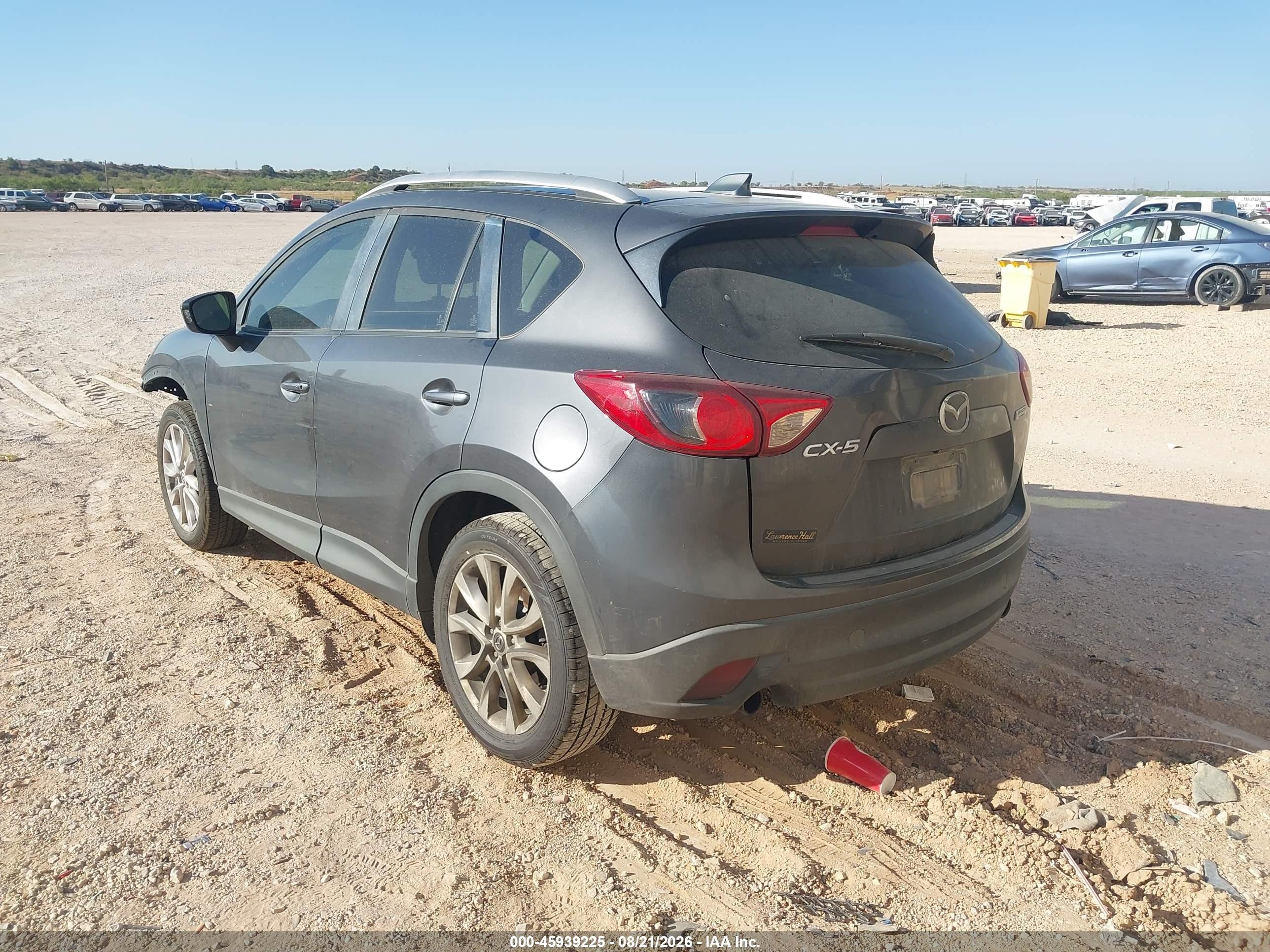 2014 Mazda Cx-5 Grand Touring Gray vin: JM3KE2DY4E0405198