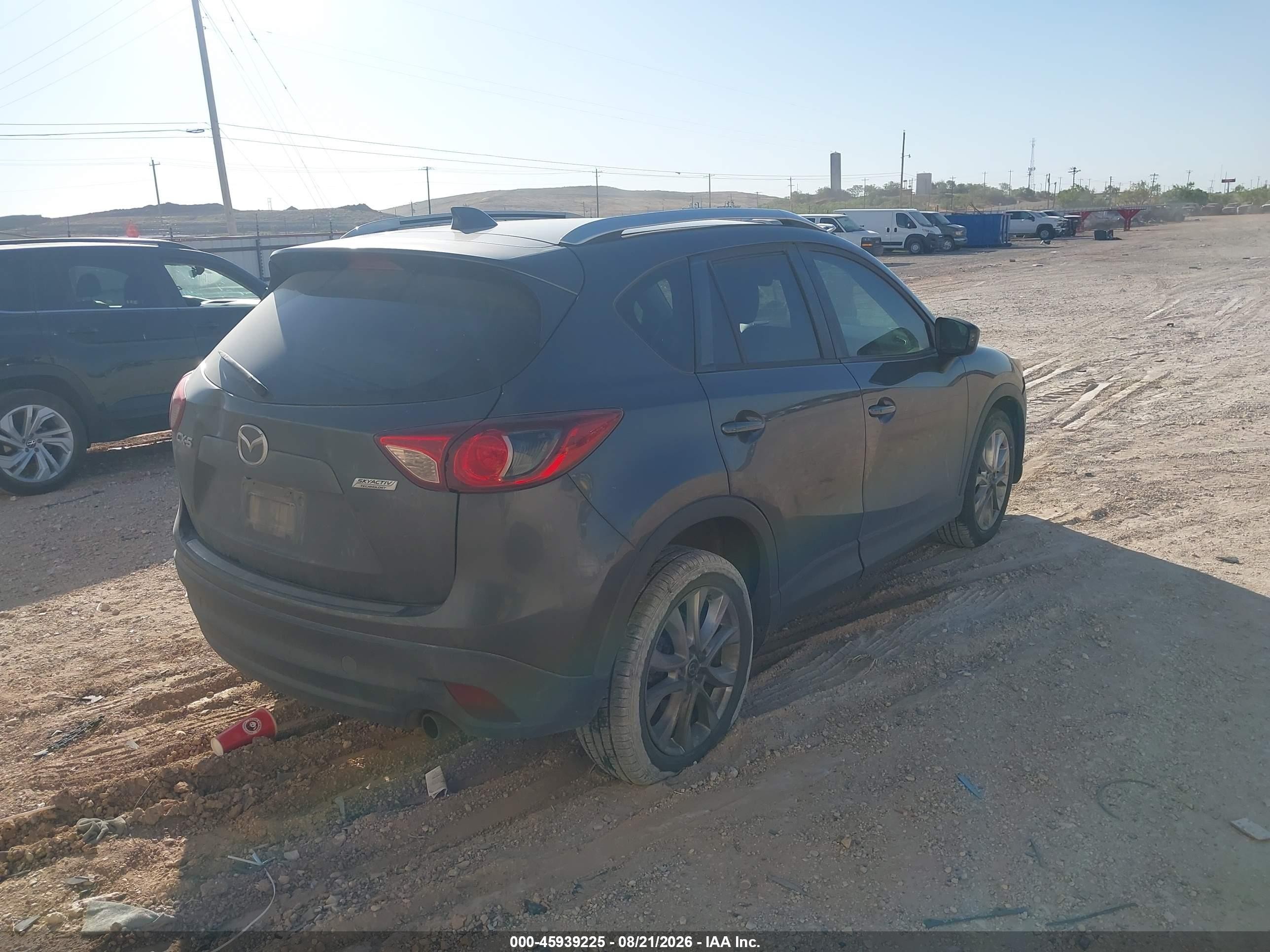 2014 Mazda Cx-5 Grand Touring Gray vin: JM3KE2DY4E0405198
