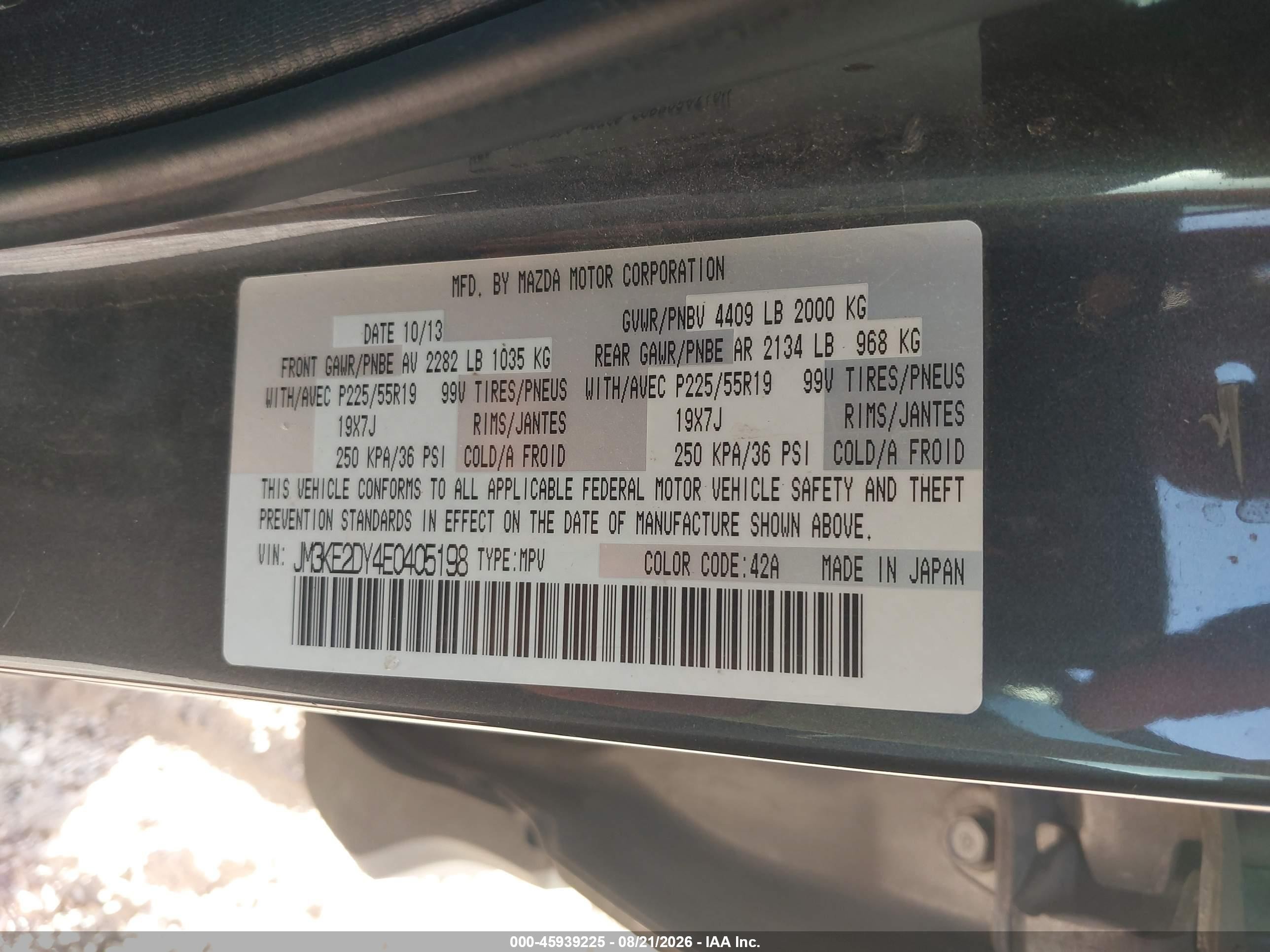 2014 Mazda Cx-5 Grand Touring Gray vin: JM3KE2DY4E0405198
