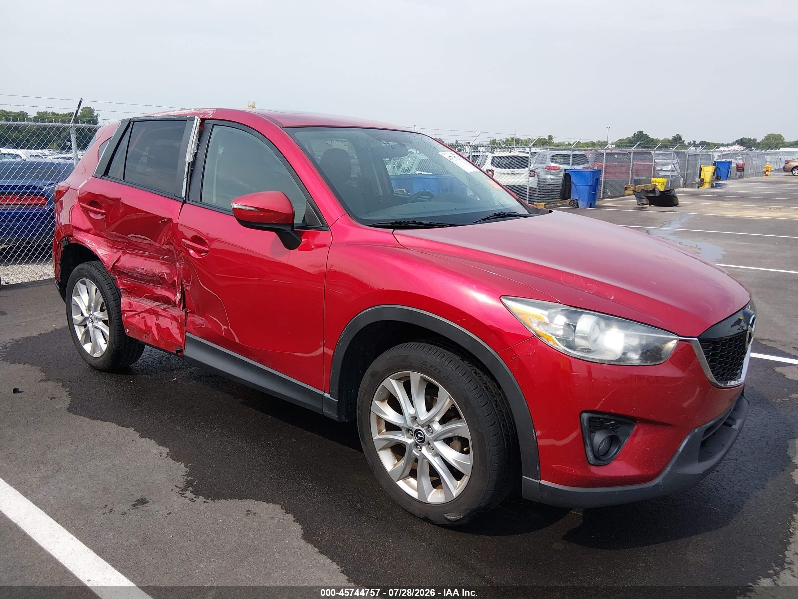 2015 Mazda Cx-5 Grand Touring Red vin: JM3KE2DY4F0483756