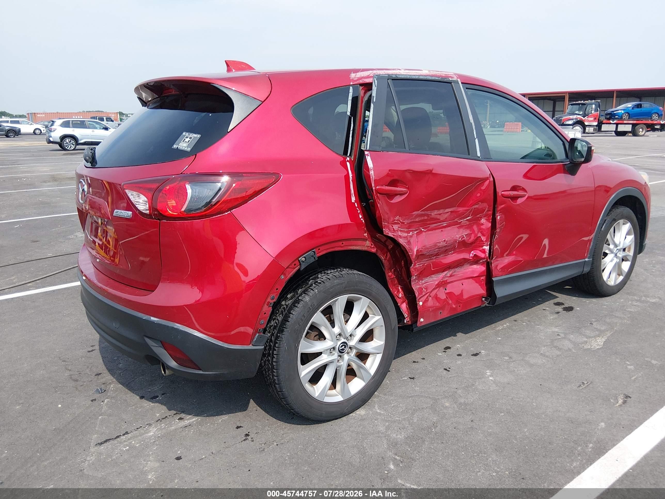 2015 Mazda Cx-5 Grand Touring Red vin: JM3KE2DY4F0483756