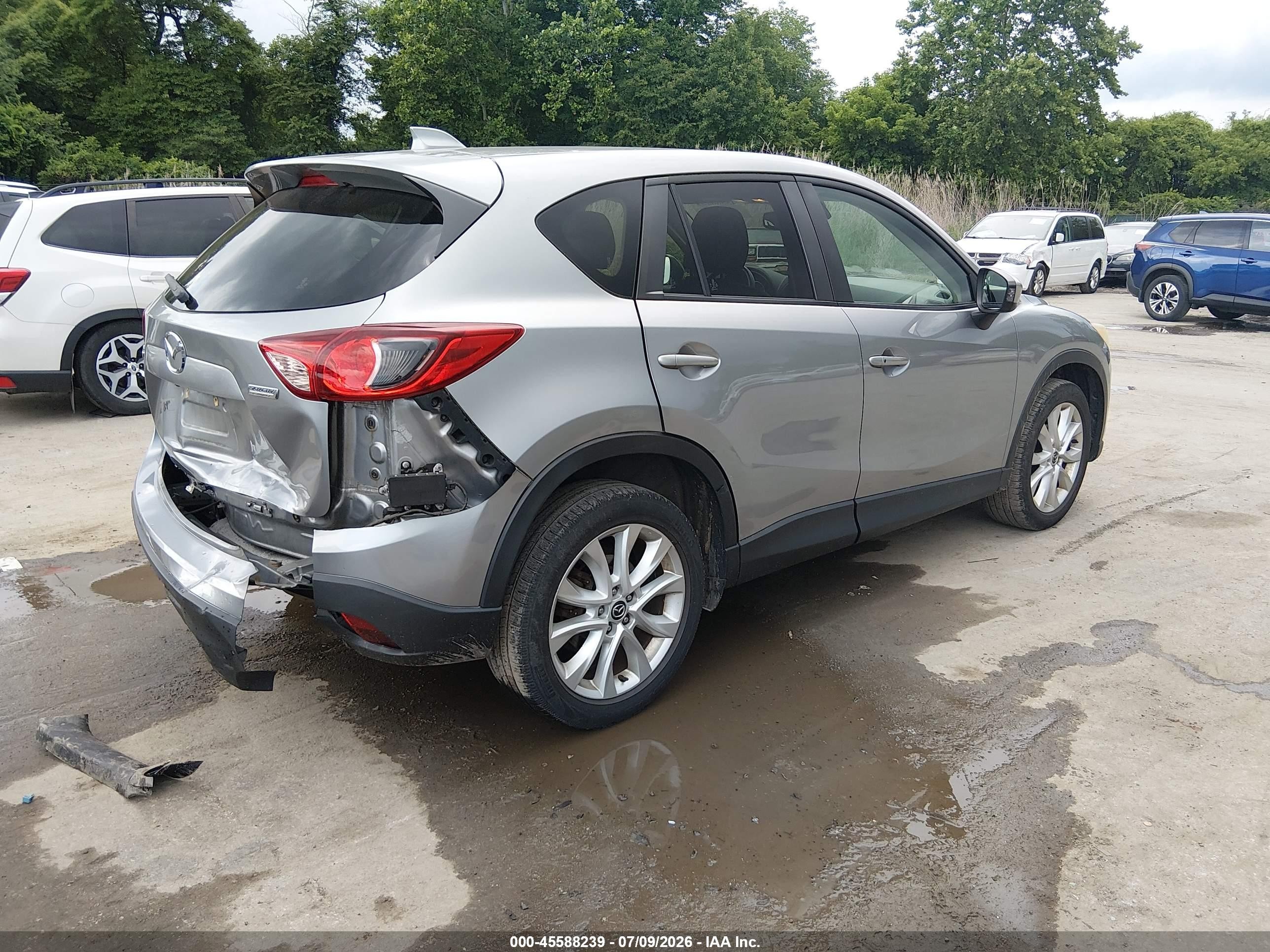 2014 Mazda Cx-5 Grand Touring Gray vin: JM3KE2DY5E0321620